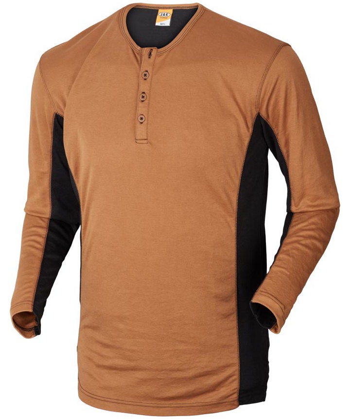 J.A.K. Basic long-sleeved Grandad T-shirt 1627, 