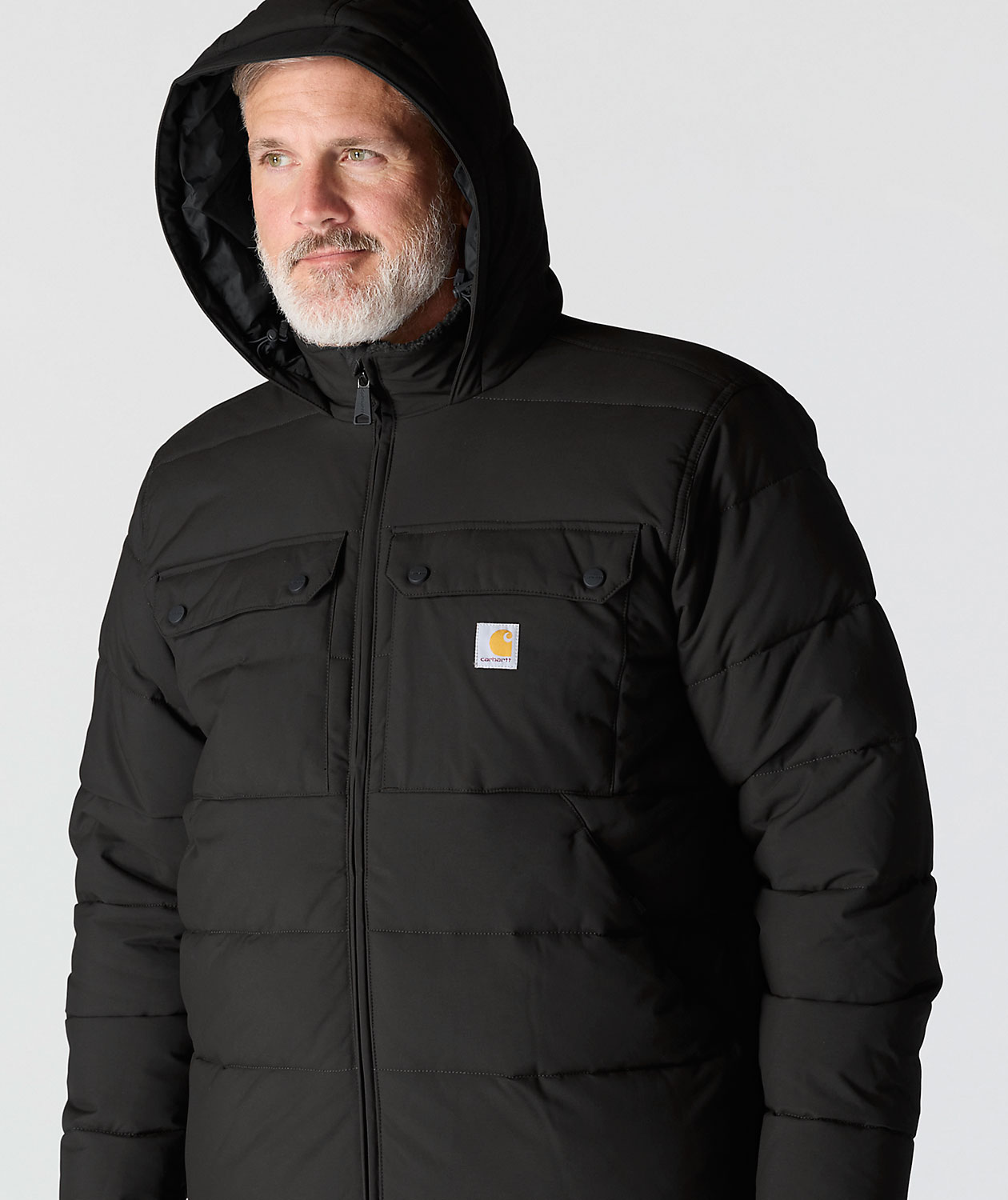 Carhartt Montana vattert jakke, Black, large image number 4