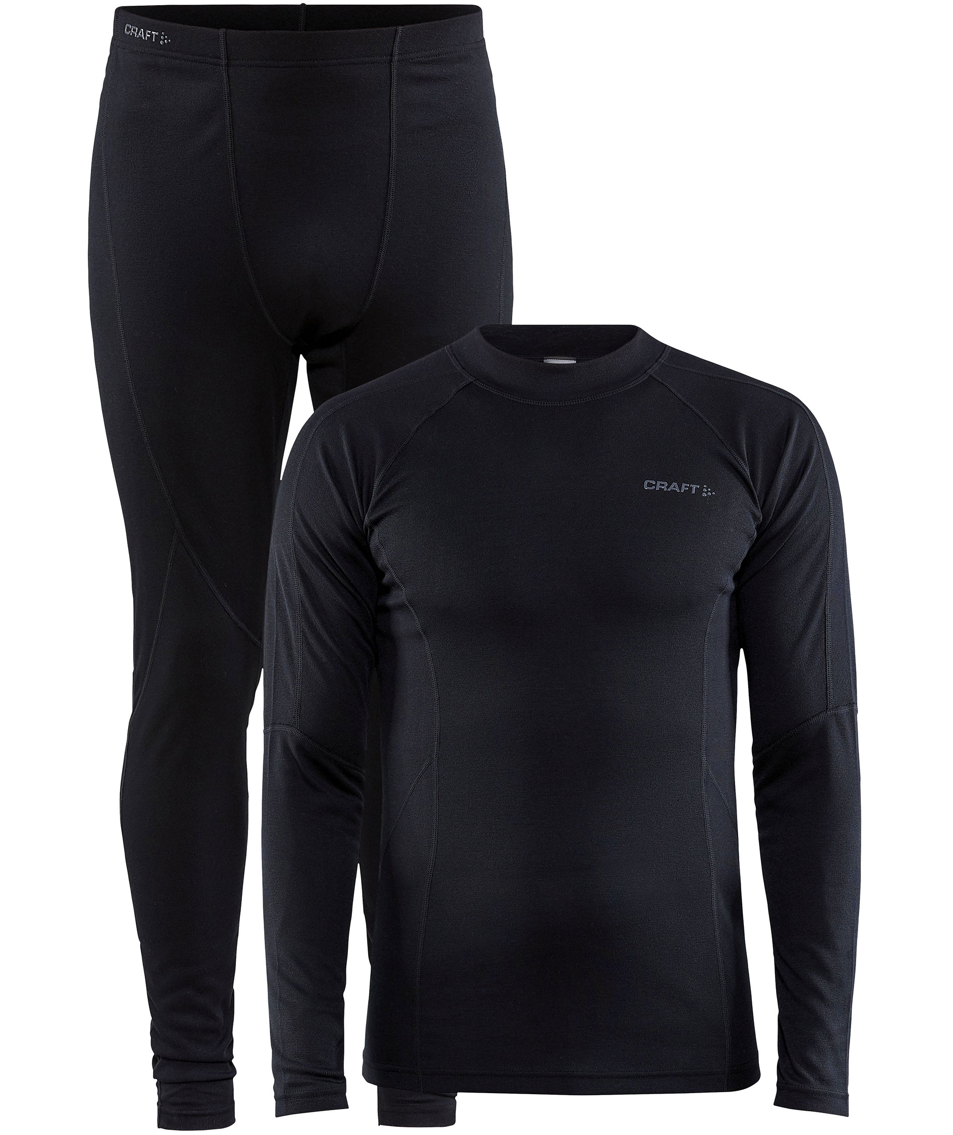 Craft Core warm Baselayer-Set, Schwarz