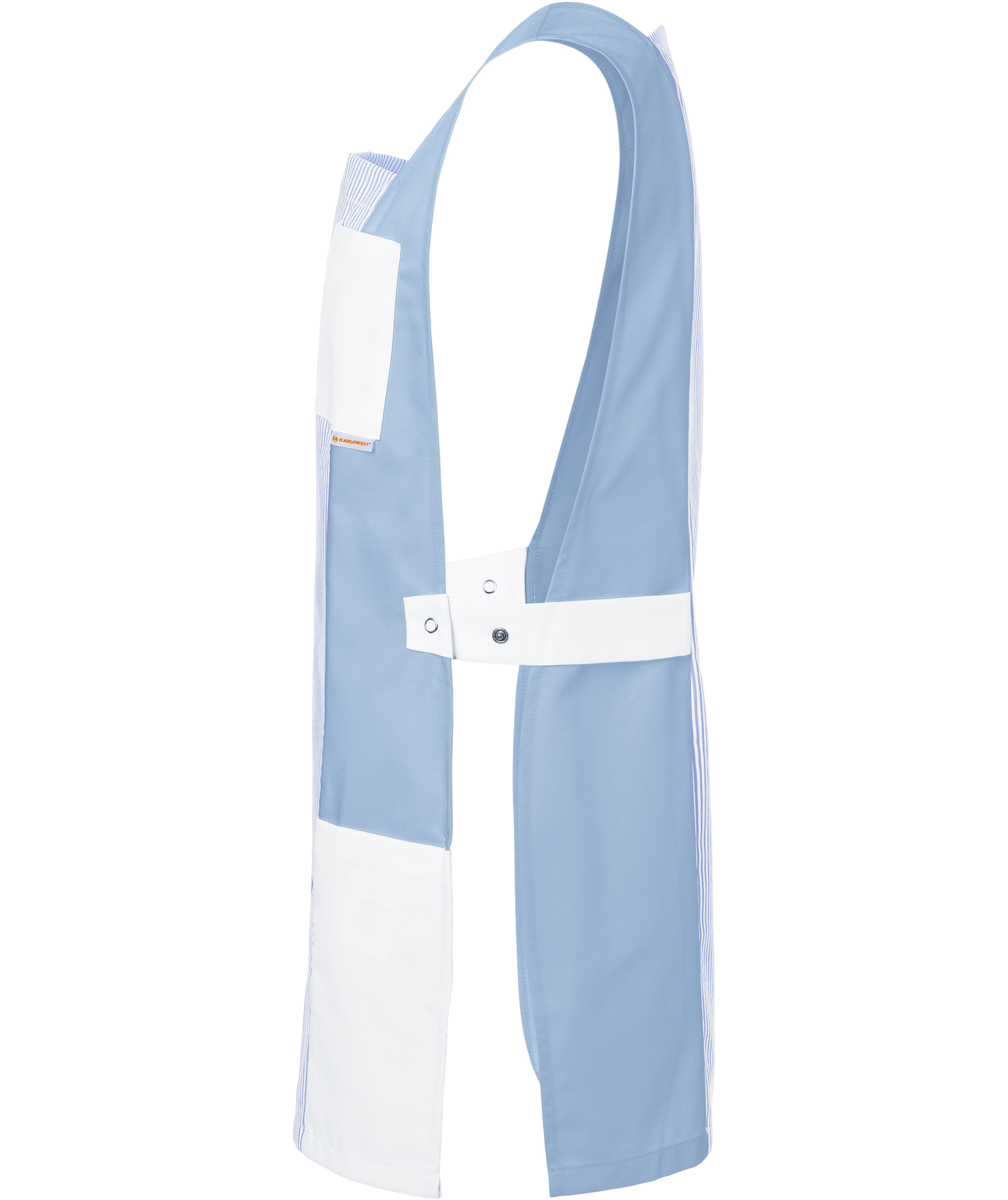Karlowsky Nala Damen Sandwich Sch&uuml;rze, Light blue/White, large image number 3