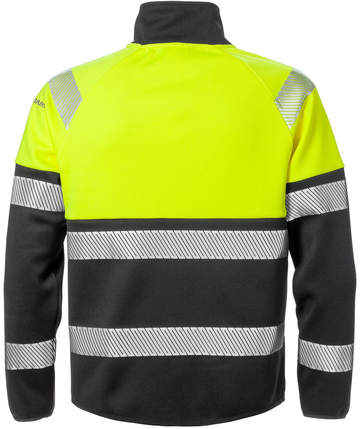 Fristads sweatjakke 4517 full stretch, Hi-vis Gul/Svart