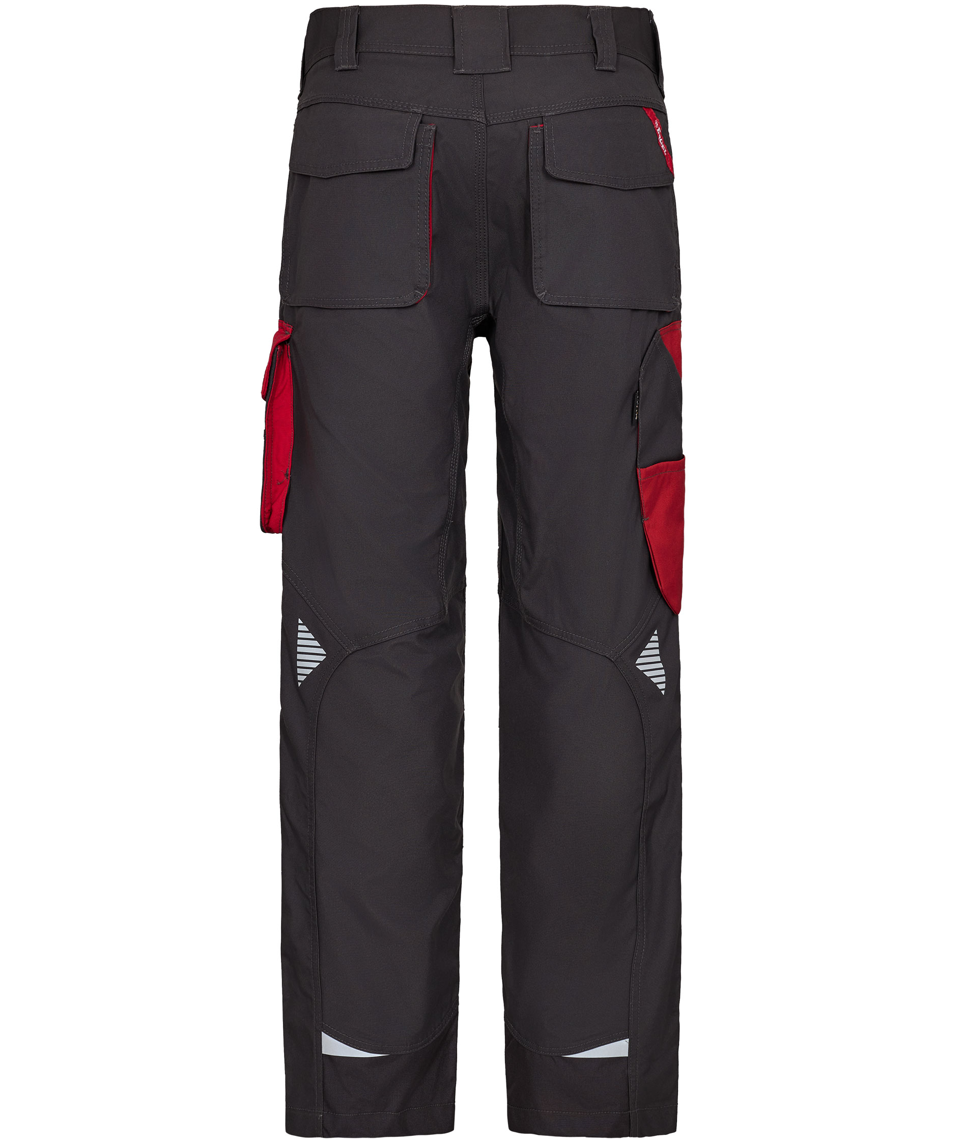 Engel Galaxy arbejdsbukser, Antracitgr&aring;/Tomato Red, large image number 2