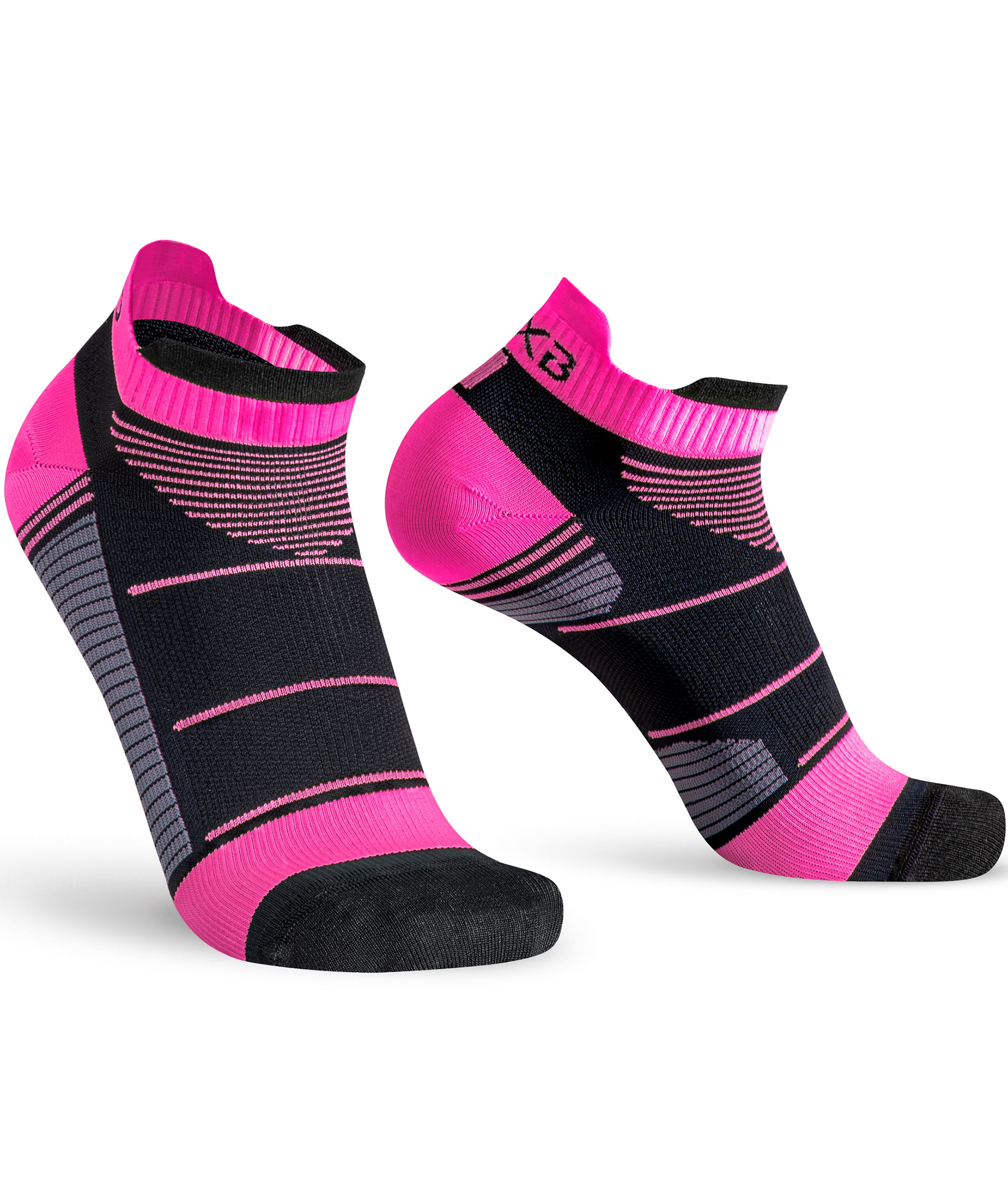 Oxyburn EvoSpeed Light ankle socks, Black Aurora
