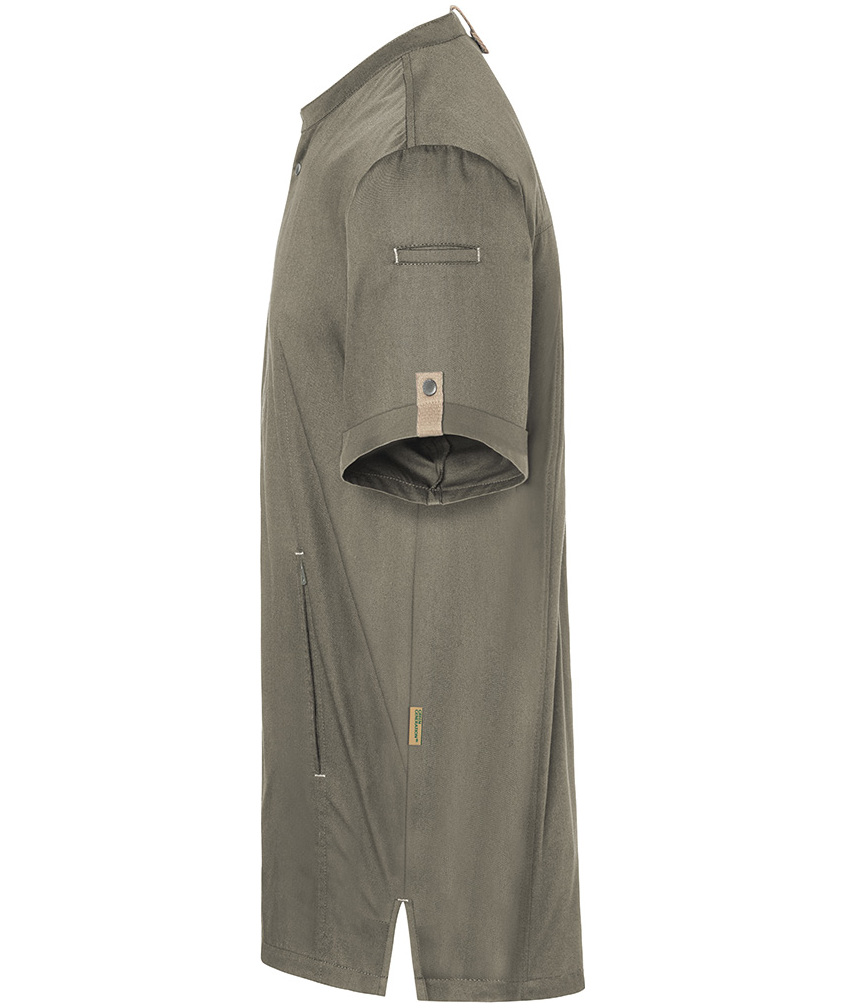 Karlowsky Green-generation kort&aelig;rmet kokkejakke, sage, large image number 3