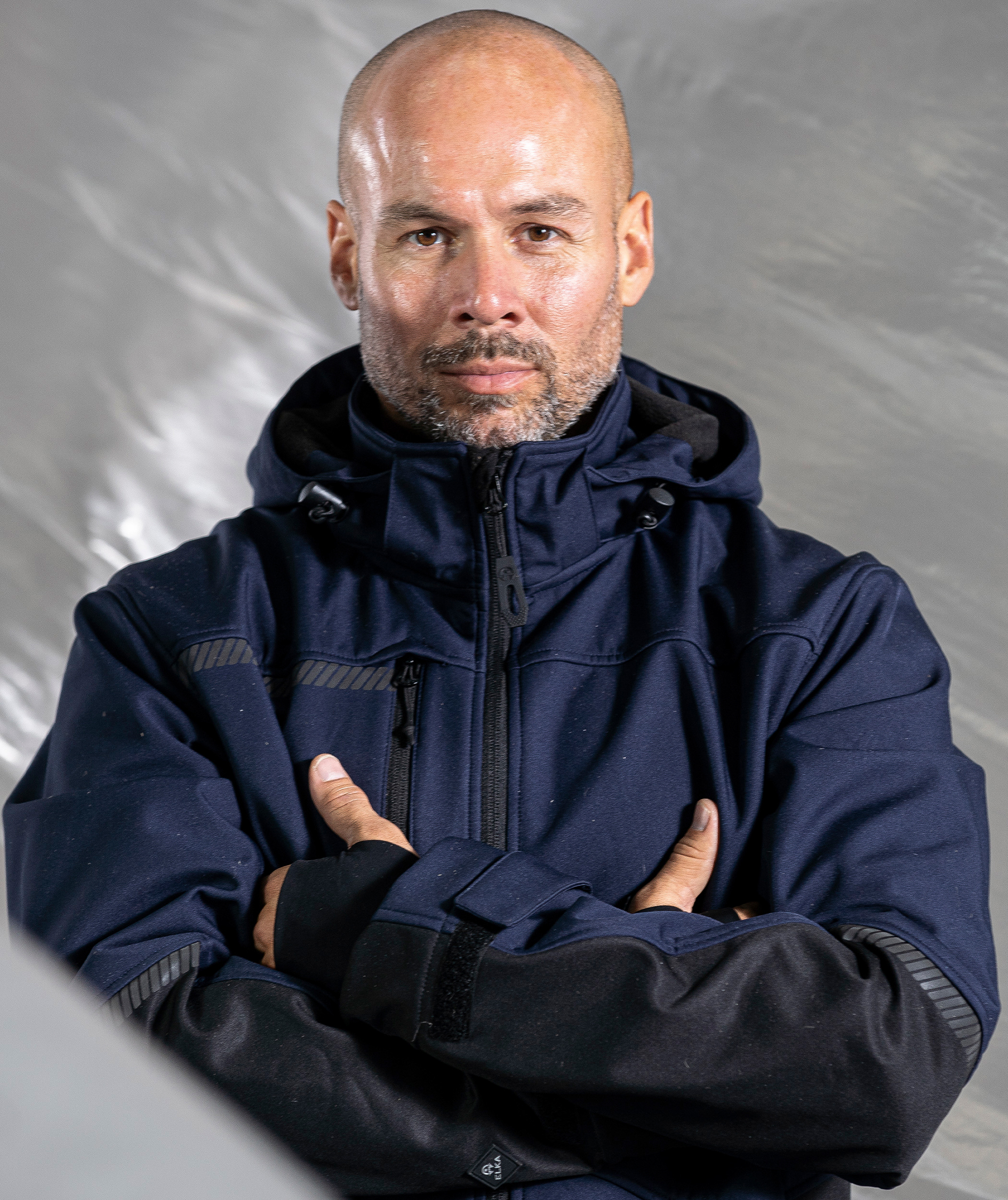 ELKA Working Xtreme softshell jacket, Marine Blue/Black, large image number 3