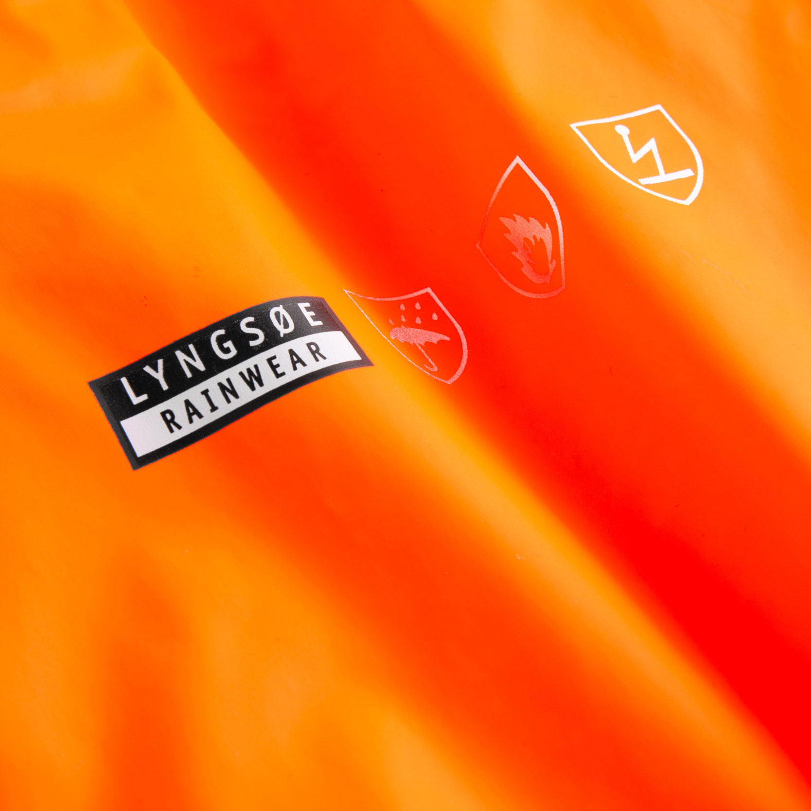 Lyngs&oslash;e PU Regenlatzhose, Hi-vis Orange, large image number 2