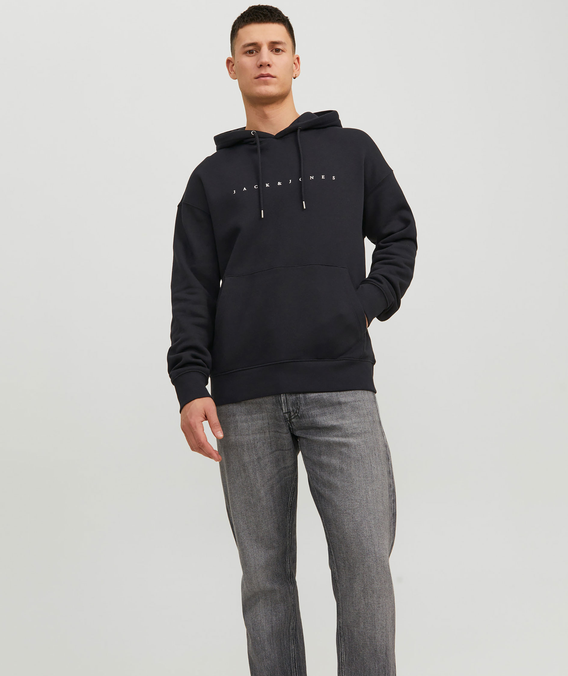 Jack & Jones JJESTAR Hoodie, Black, large image number 6