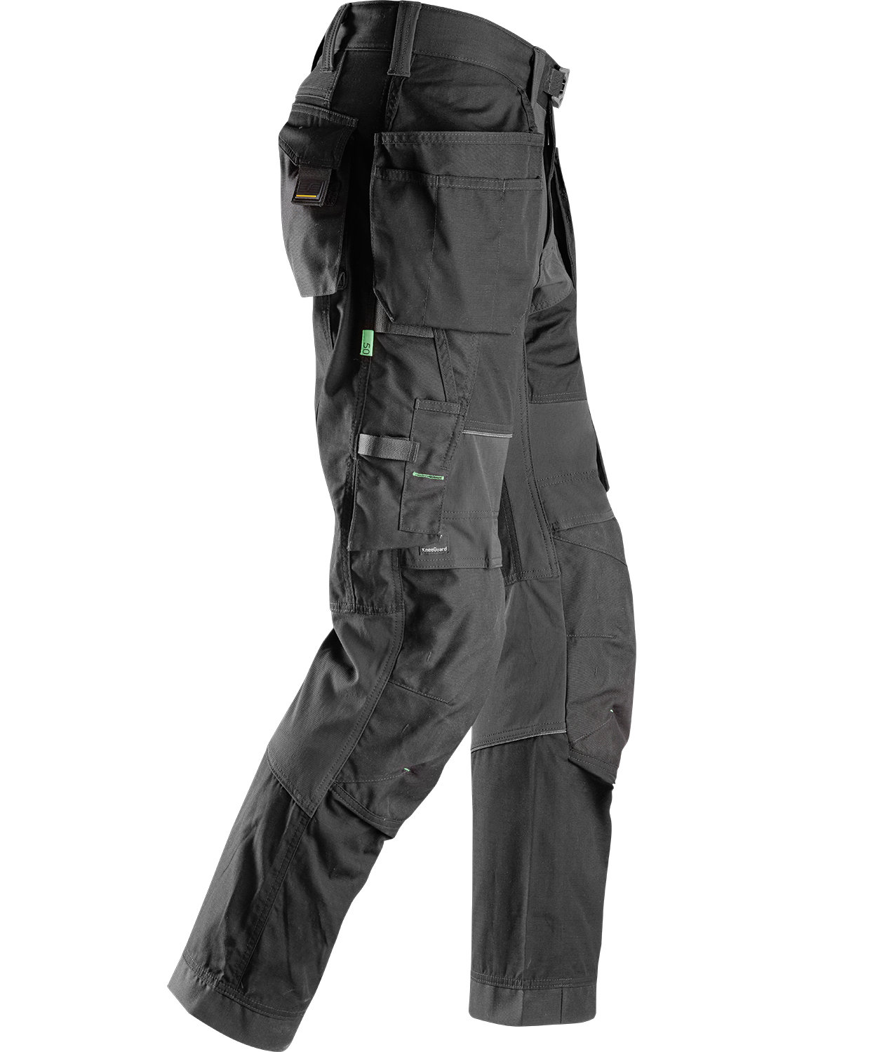 Snickers FlexiWork h&aring;ndverkerbukse 6902, Svart, large image number 3