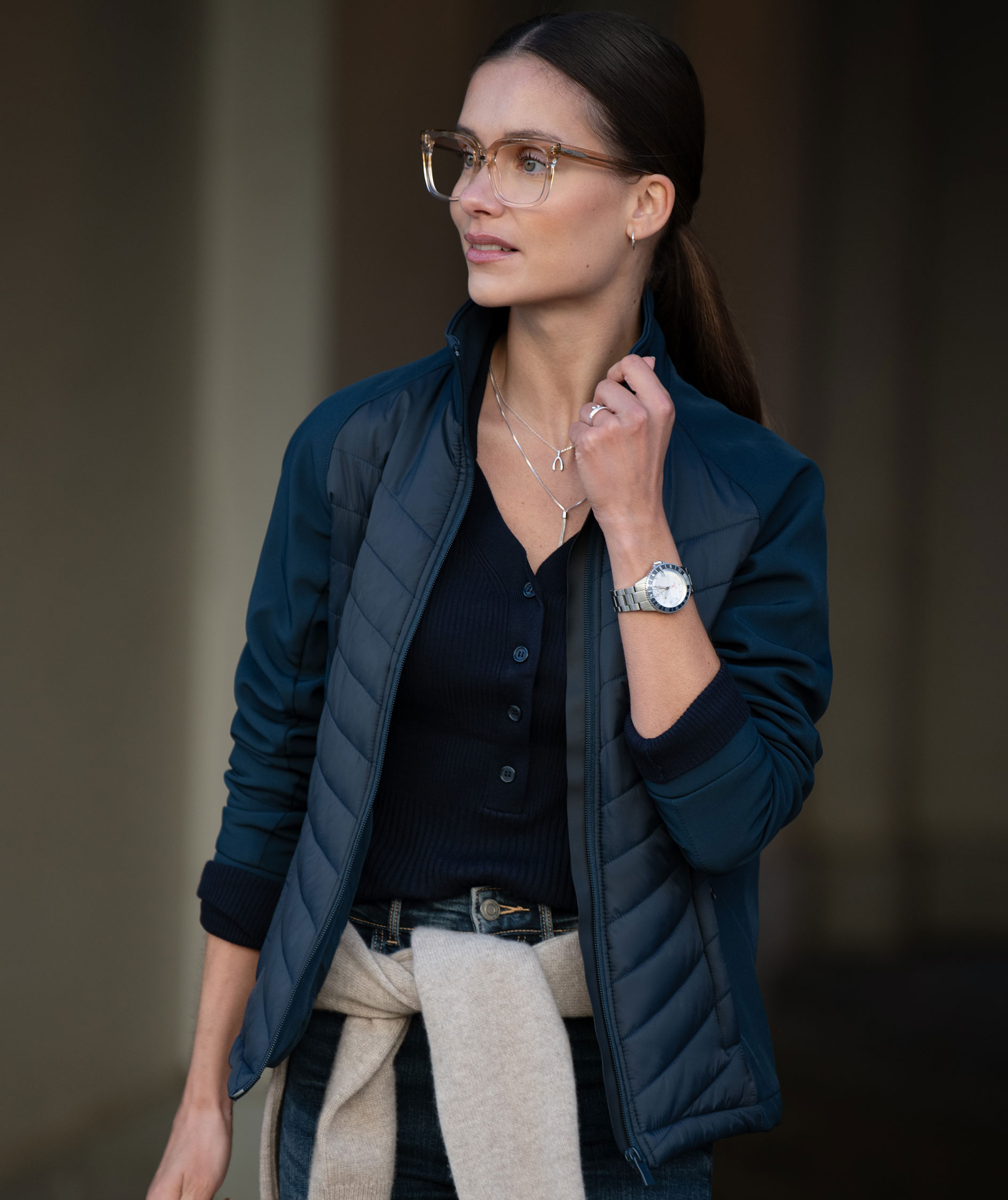 Nimbus Play Bloomsdale Damen Hybridjacke, Navy, large image number 1