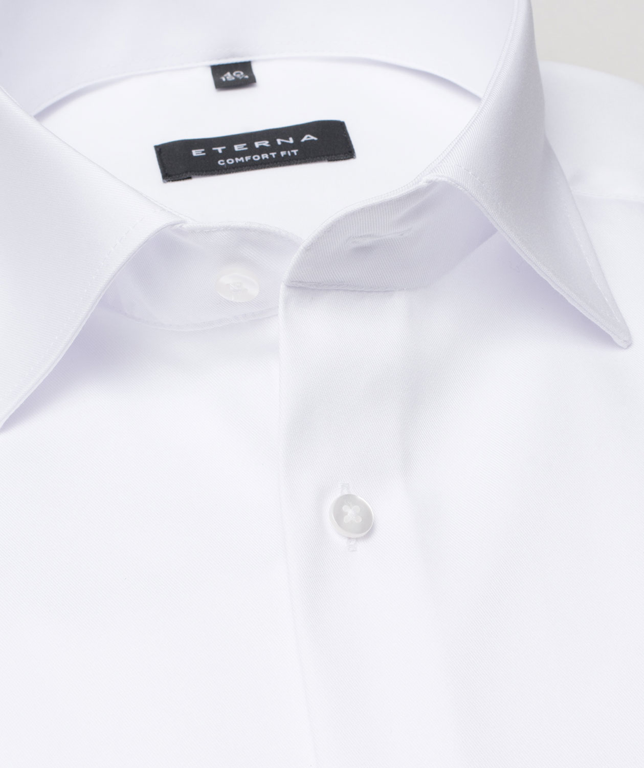 Eterna Cover Twill Comfort fit shirt with ultra long sleeves 72 cm, White, large image number 3