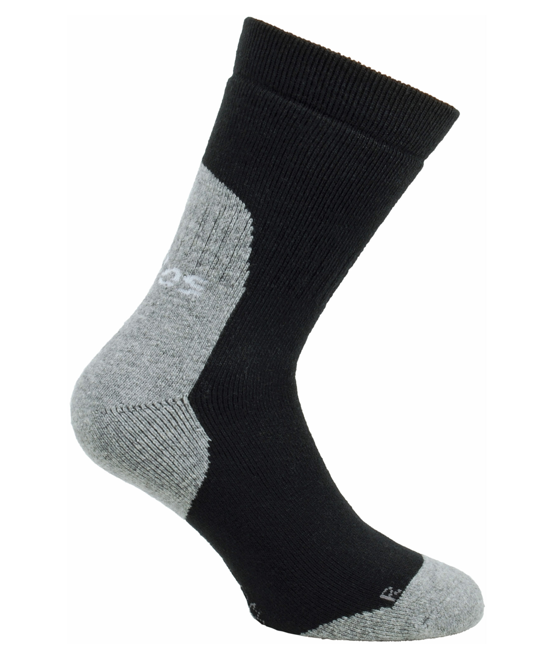 Jalas&nbsp;8209 helfrott&eacute; strumpor, Svart/Gr&aring;