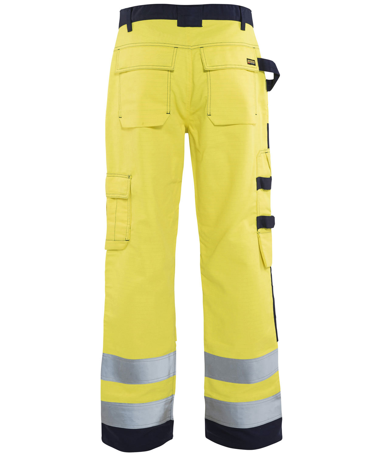 Bl&aring;kl&auml;der Multinorm arbetsbyxa, Varsel gul/marinbl&aring;, large image number 1