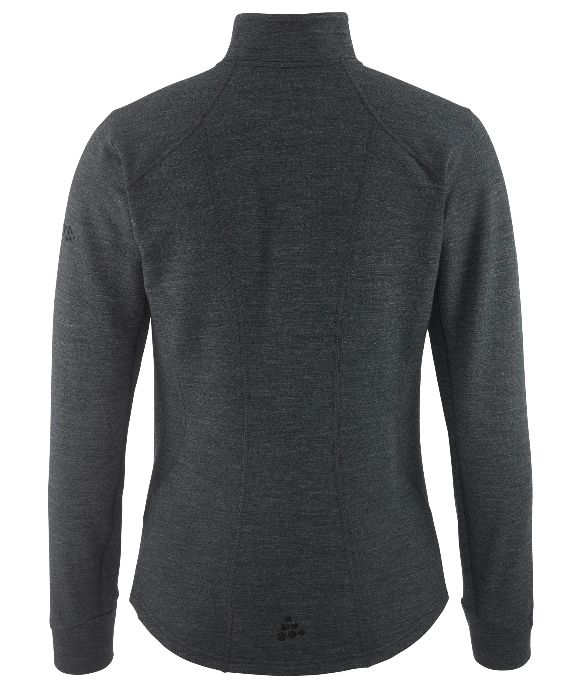 Craft PRO Explore Midlayer women's cardigan, Black melange, large image number 3