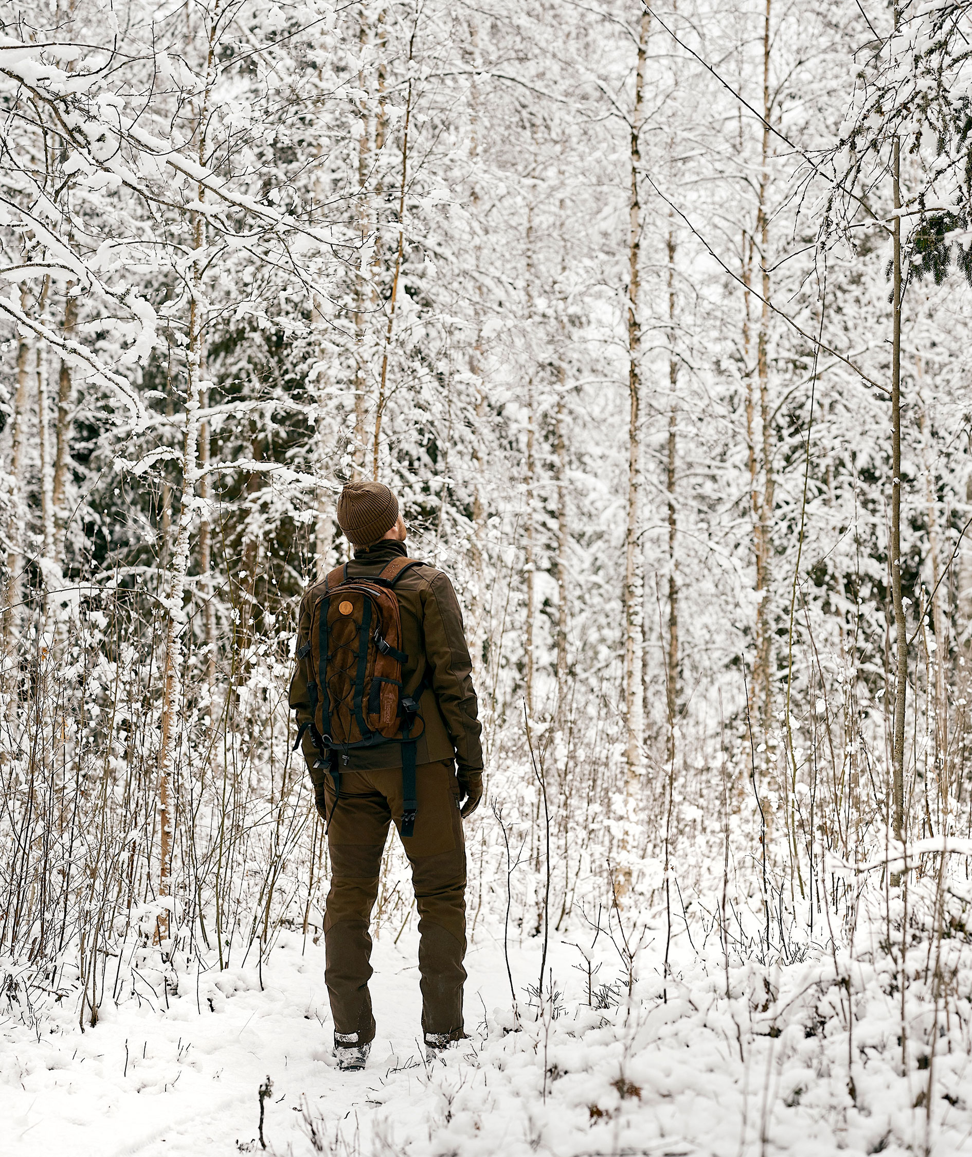 Pinewood Sm&aring;land Stretch softshelljakke, Dark Olive/Suede Brown, large image number 7