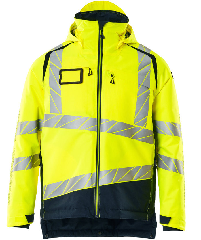 Mascot Accelerate Safe vinterjakke, Hi-Vis Gul/M&oslash;rk Marine, Hi-Vis Gul/M&oslash;rk Marine, swatch