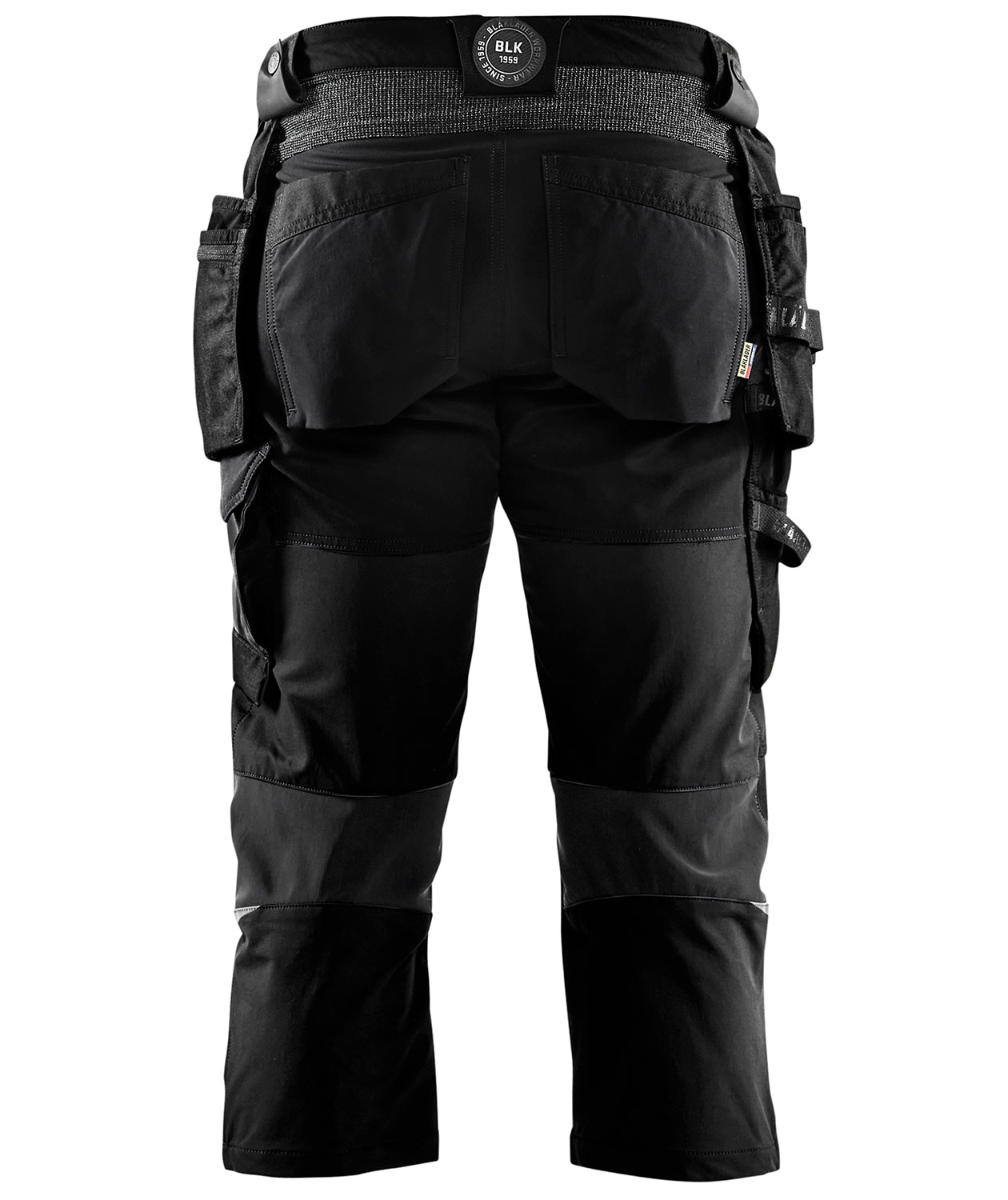 Bl&aring;kl&auml;der&nbsp;h&aring;ndv&aelig;rkerknickers full stretch, Sort/M&oslash;rkegr&aring;