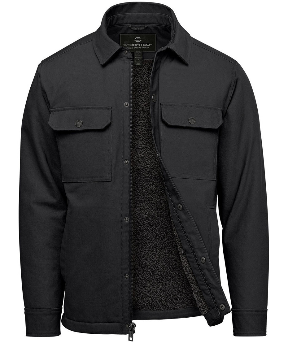 Stormtech Oxide padded shirt jacket, Black, large image number 4