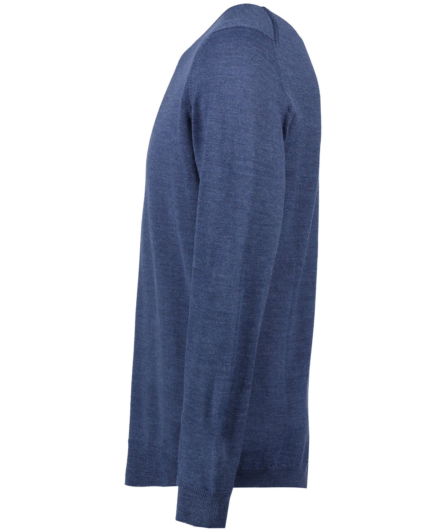 Seven Seas knitted pullover with merino wool, Blue melange, large image number 2