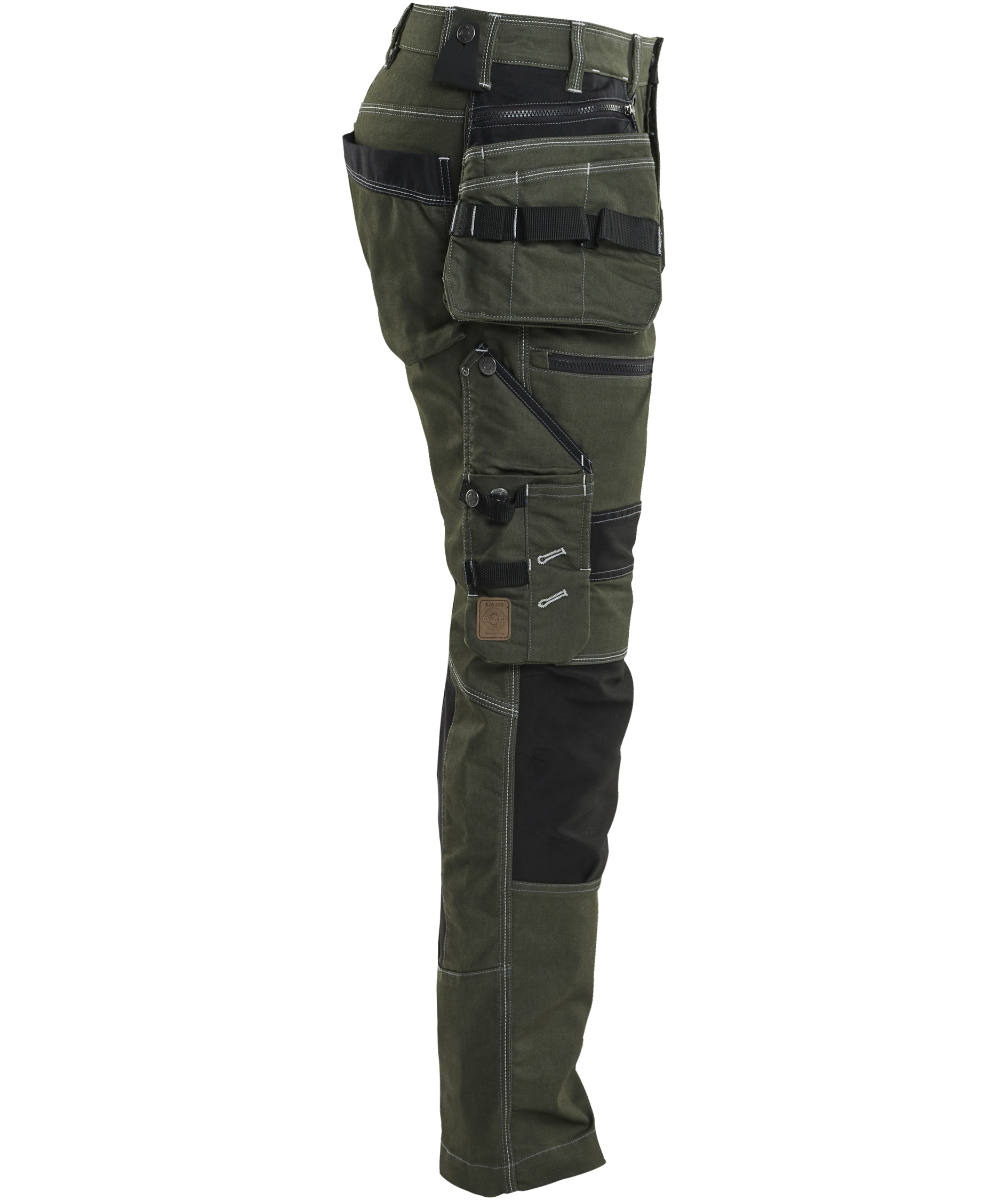 Bl&aring;kl&auml;der craftsman trousers X1900, Forest green/black, large image number 2
