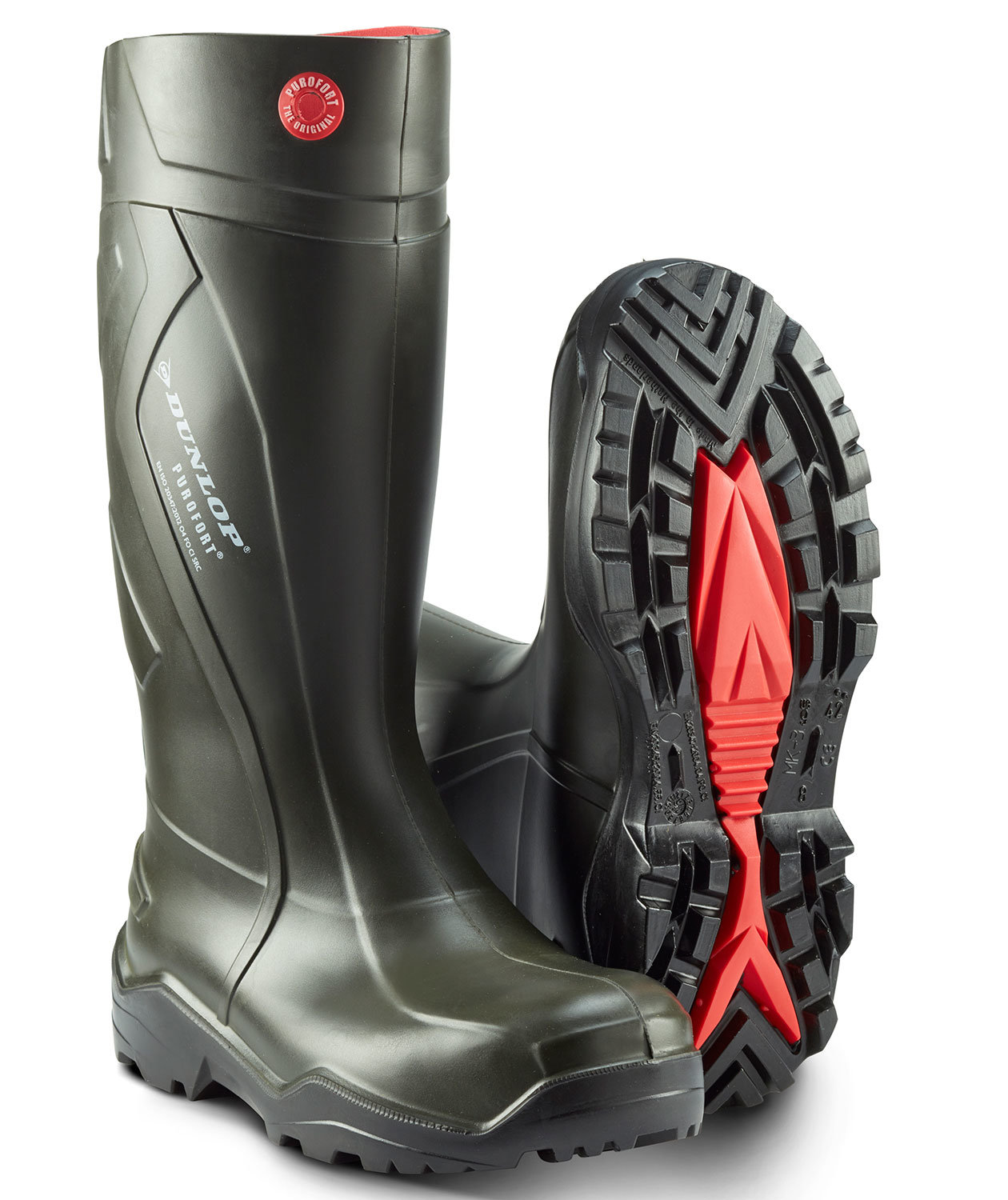 Dunlop Purofort+ Gummistiefel O4, Gr&uuml;n