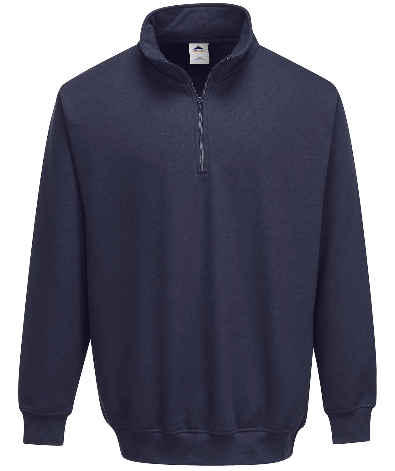 Portwest Sorrento half zip sweatshirt, Marinbl&aring;