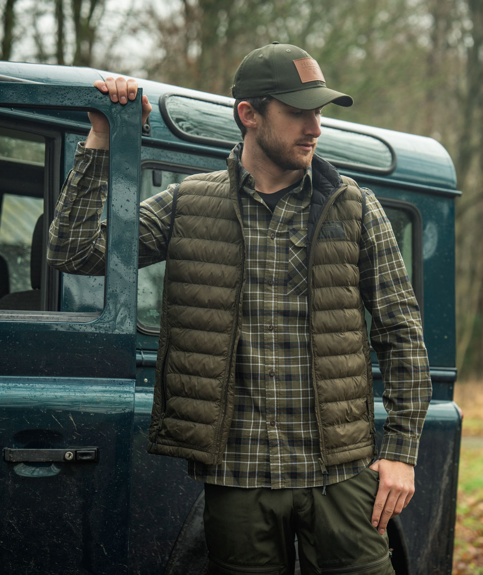 Seeland Glen Flanellhemd, Grape Leaf/Dark Navy Check