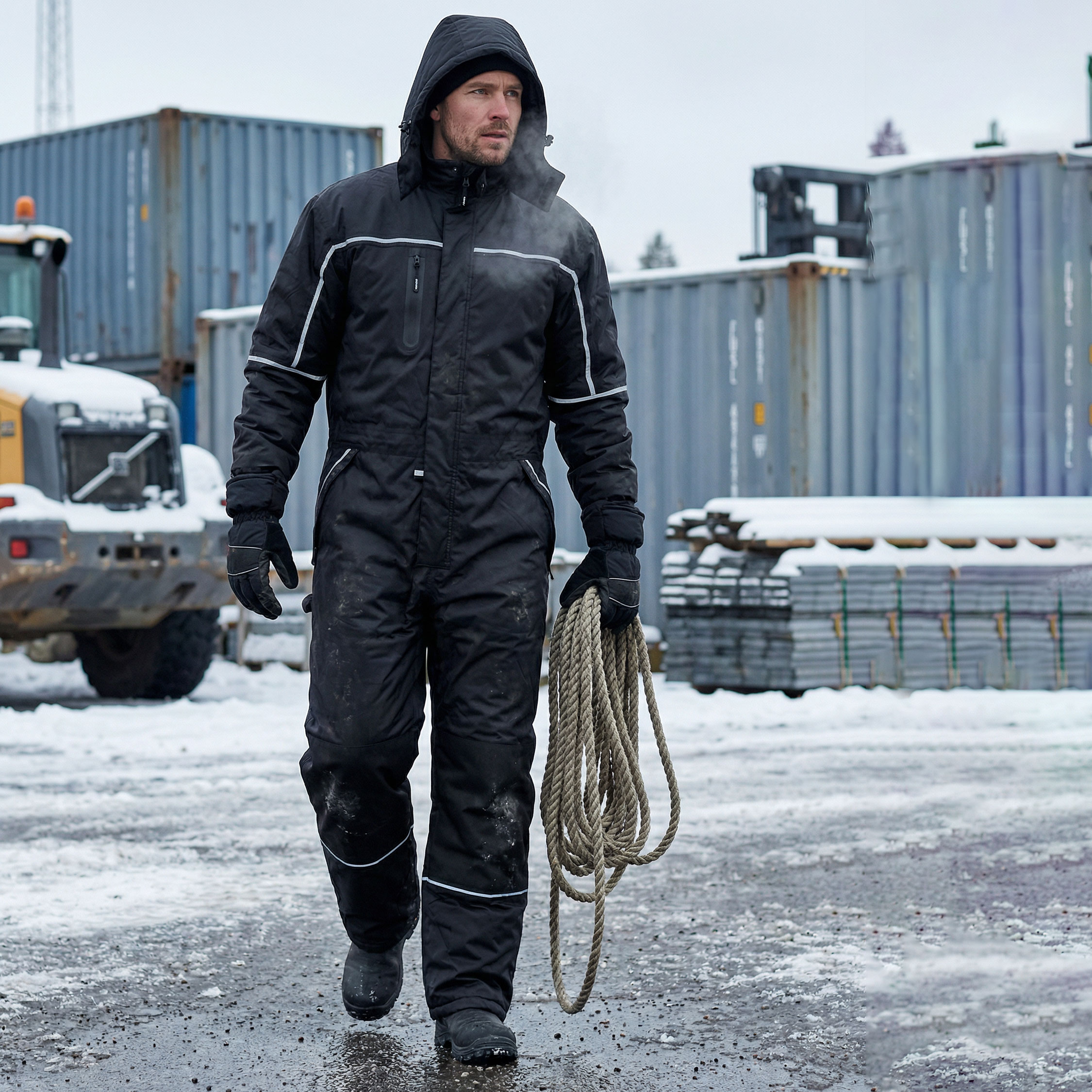 Lyngs&oslash;e Thermo-Overall, Schwarz