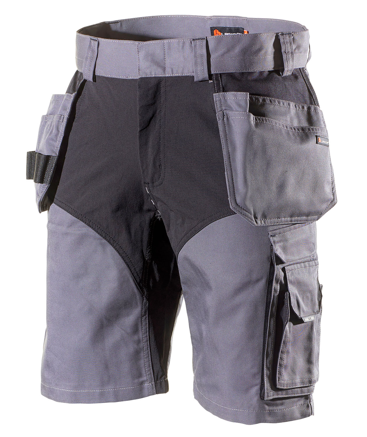 L.Brador craftsman shorts 1844PB, Grey/Black, Grey/Black, swatch