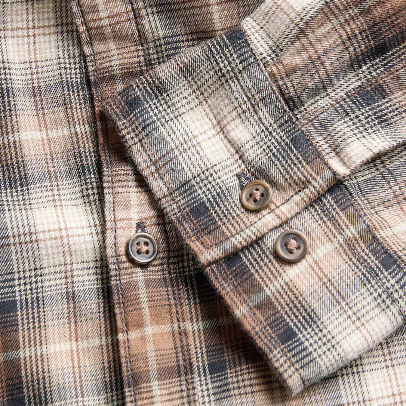 Jack & Jones JJJAMES flannel shirt, Cocoa, large image number 3