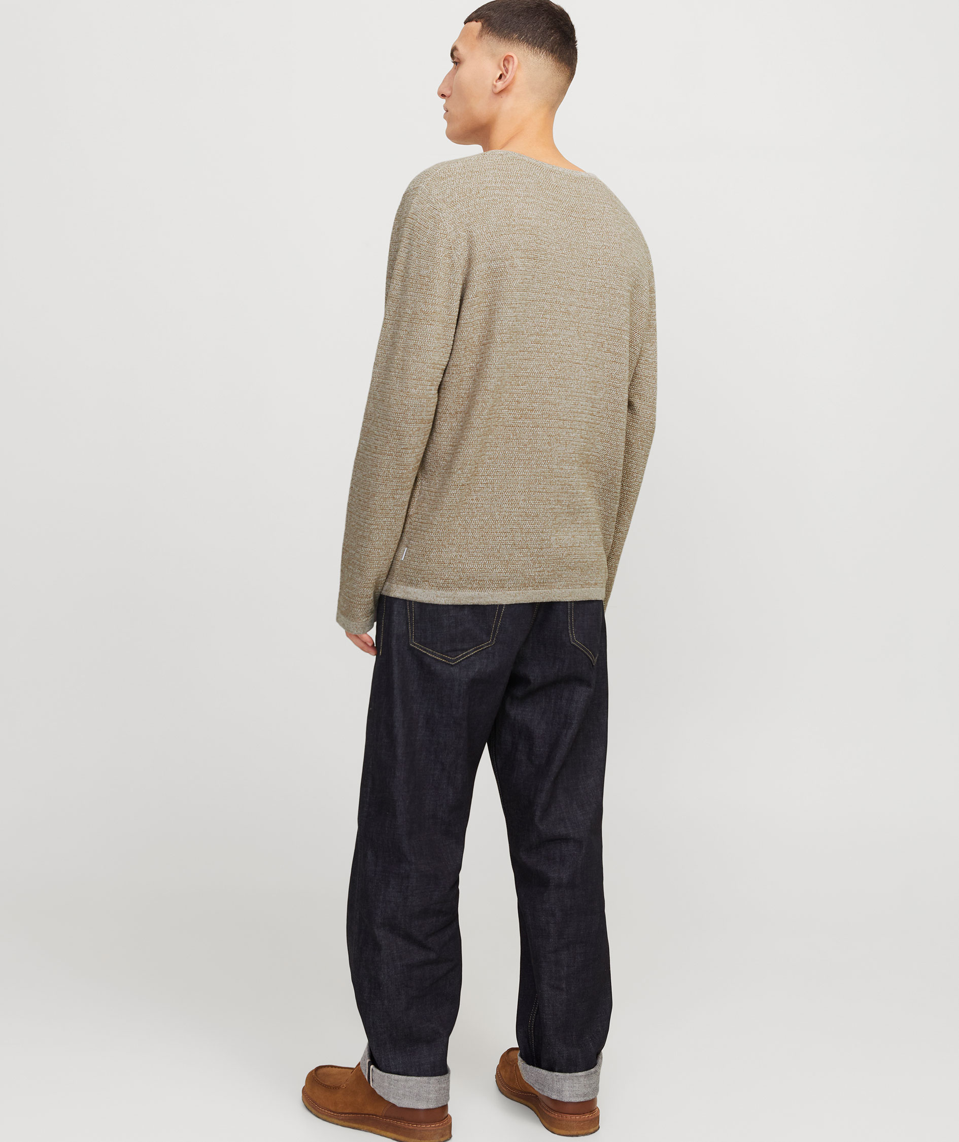 Jack & Jones JJEGEORGE stickad tr&ouml;ja, Coriander, large image number 2