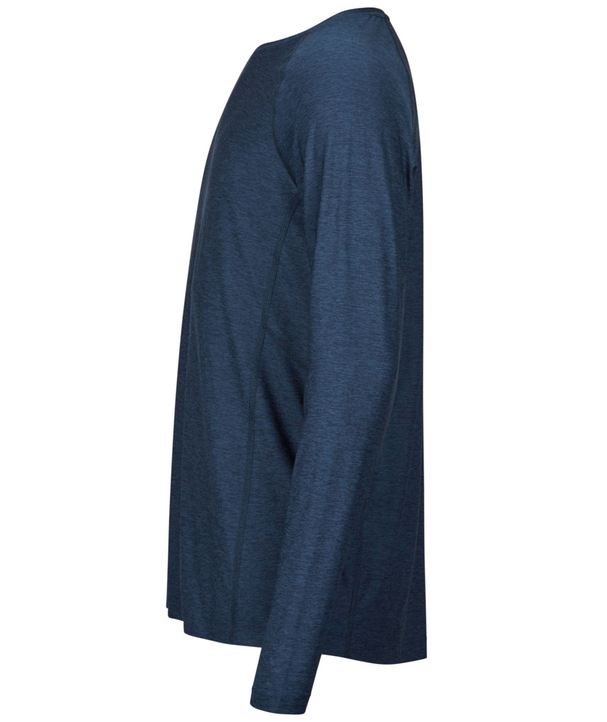Tee Jays lang&aelig;rmet Cooldry T-shirt, Navy melange, large image number 3