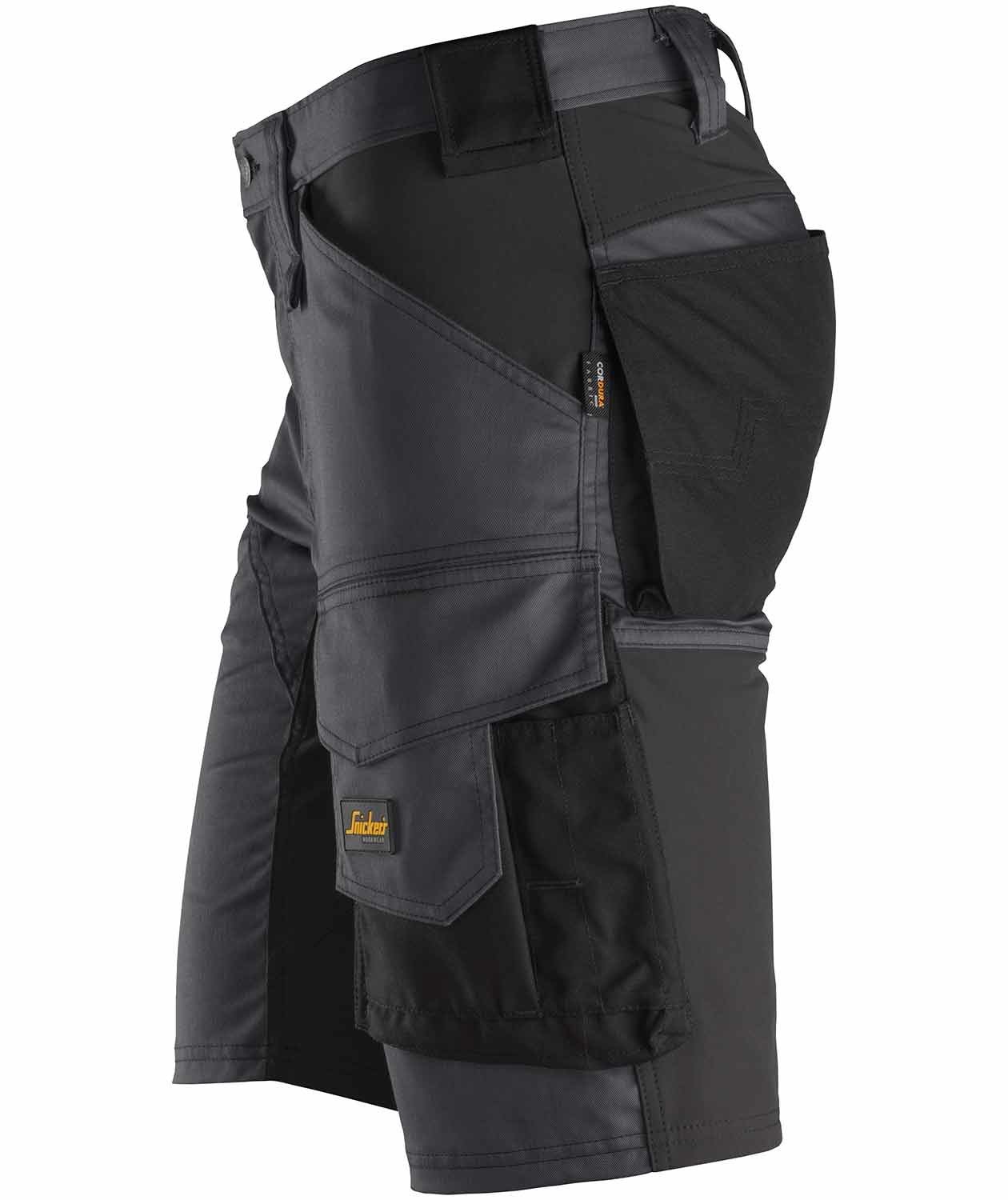 Snickers AllroundWork arbeidsshorts 6143, St&aring;lgr&aring;/Svart, large image number 2
