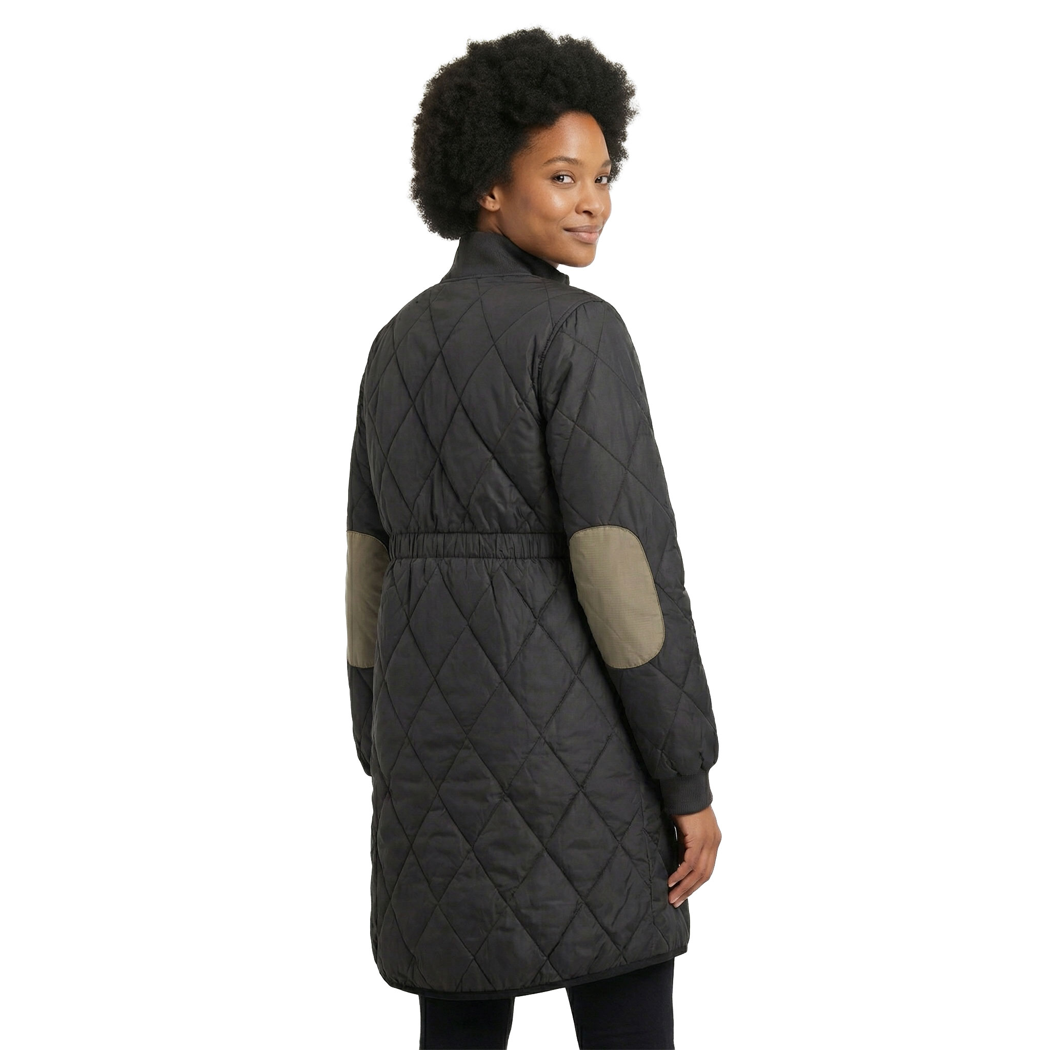 Westborn lang dame termojakke, Black, large image number 2