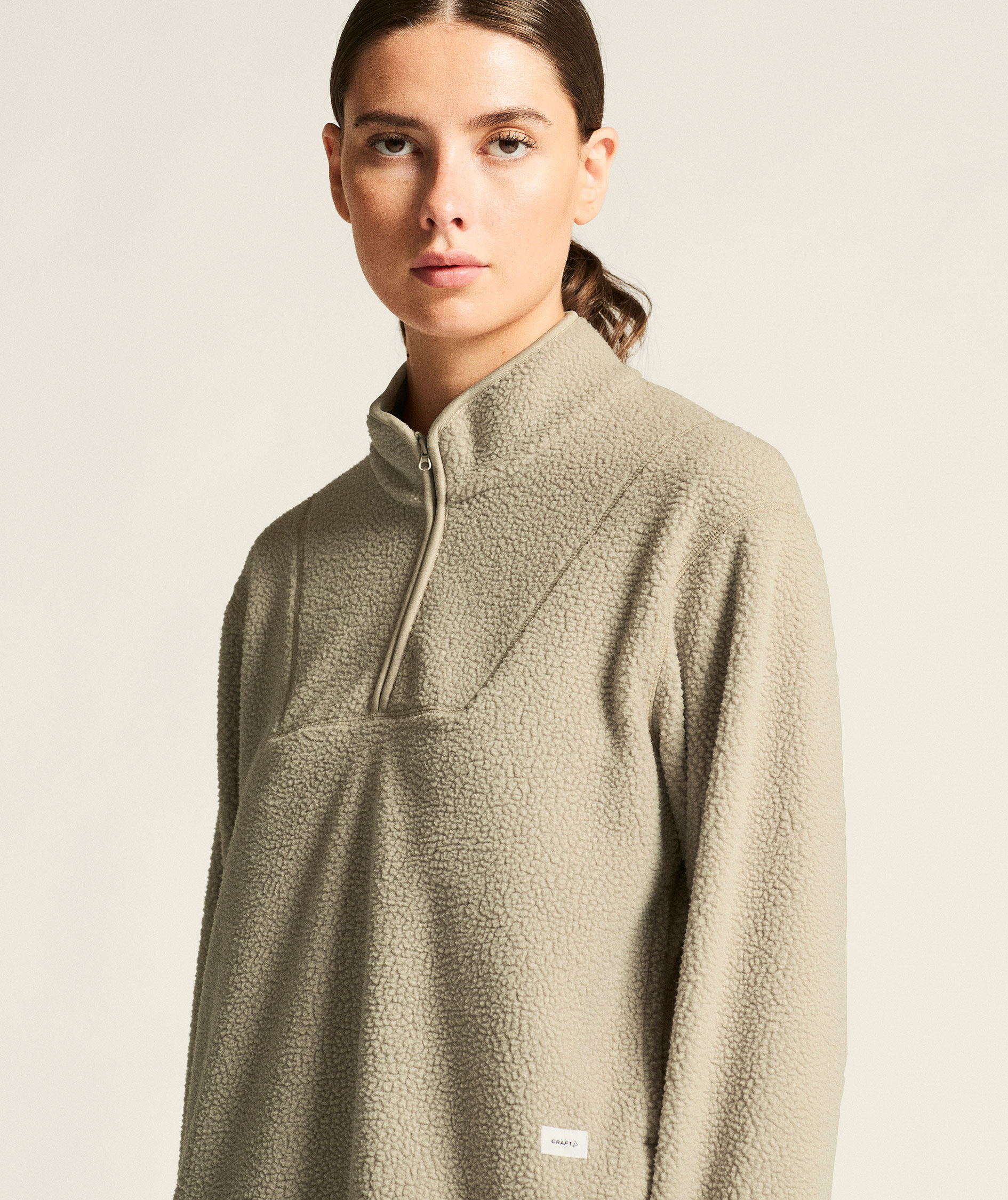 Craft Join half zip p&auml;lsfibertr&ouml;ja dam, Hay, large image number 5