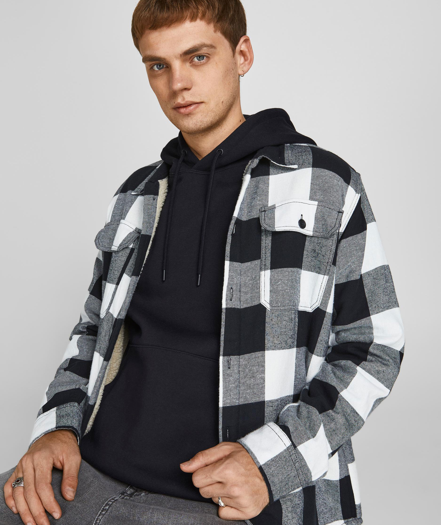 Jack & Jones JJEBRADLEY hoodie, Black, large image number 6