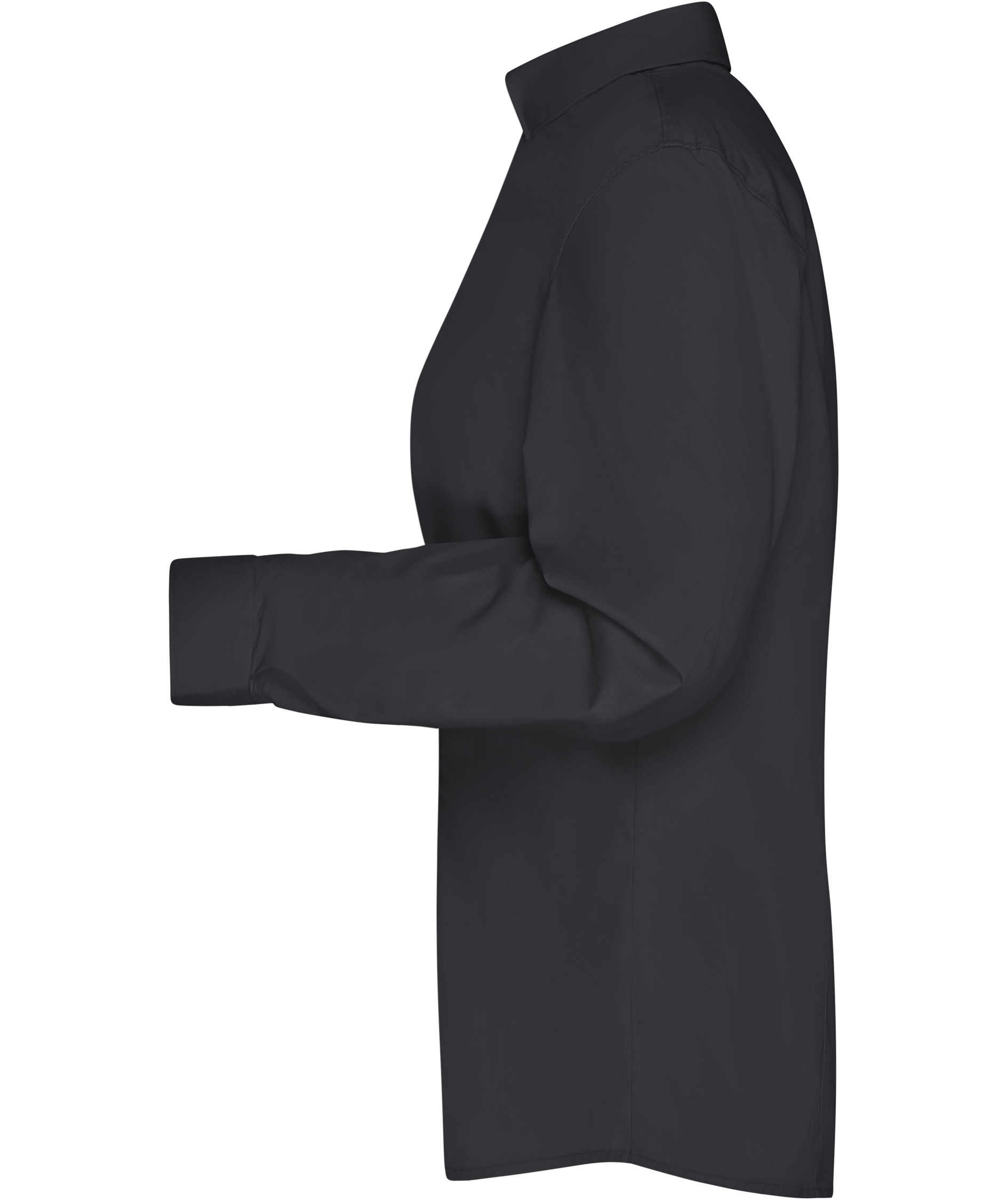 James & Nicholson modern fit skjorta dam, Svart, large image number 3