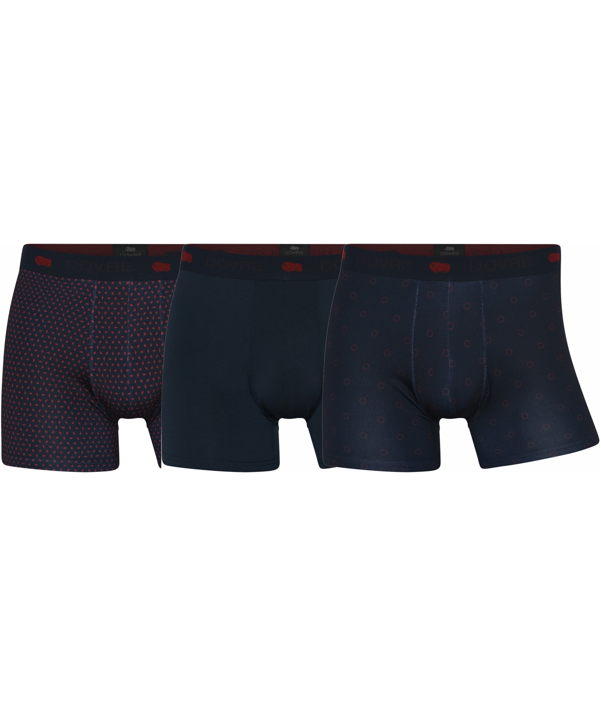 Dovre 3er-Pack Boxershorts, Navy, Navy, swatch