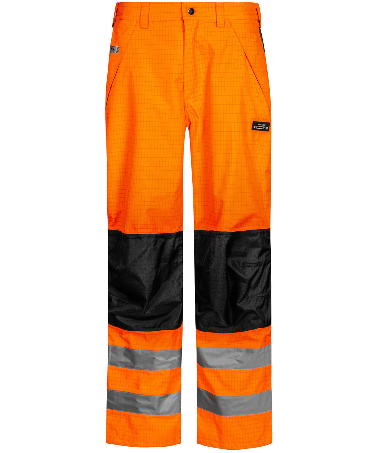 Lyngs&oslash;e Multinorm regnbyxa, Varsel Orange/Svart