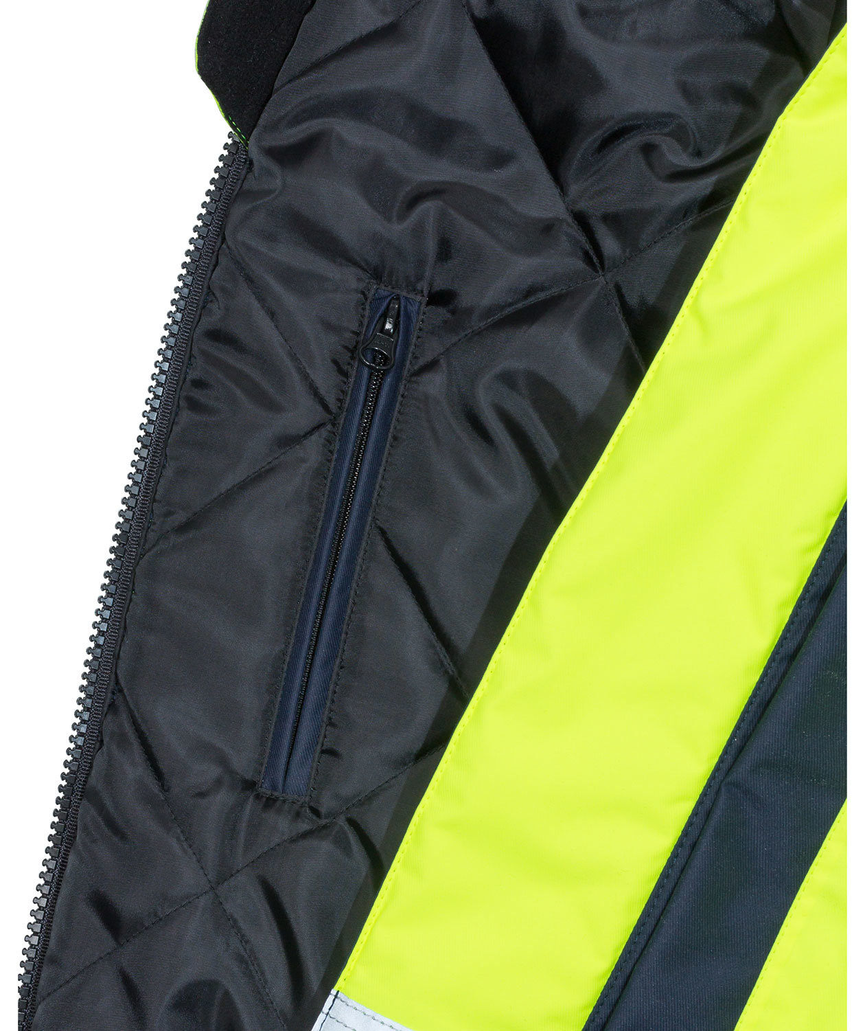 Fristads Airtech&reg; vinterjakke 4035, Hi-vis&nbsp;Gul/Marine, large image number 4
