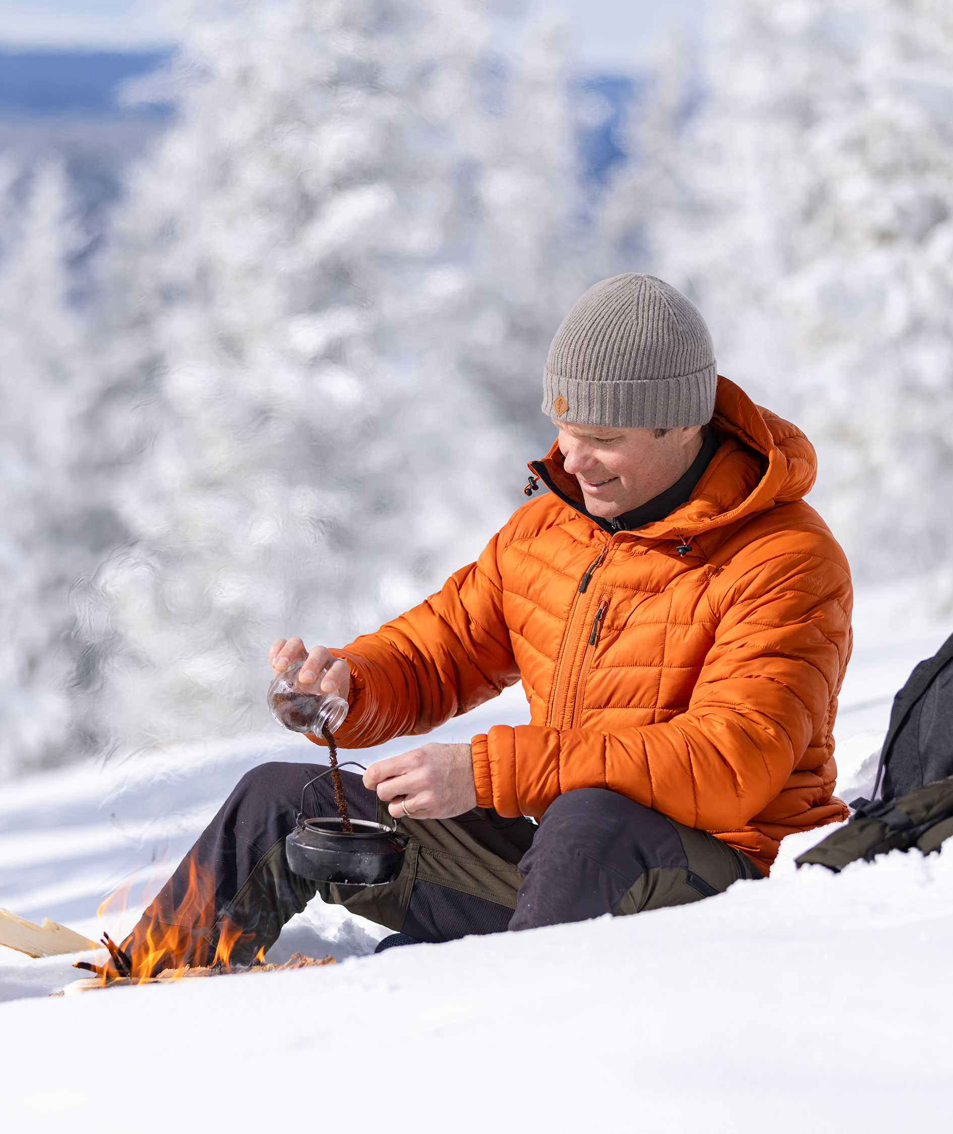 Pinewood&nbsp;Abisko Insulation vatteret jakke, Burned Orange, large image number 12