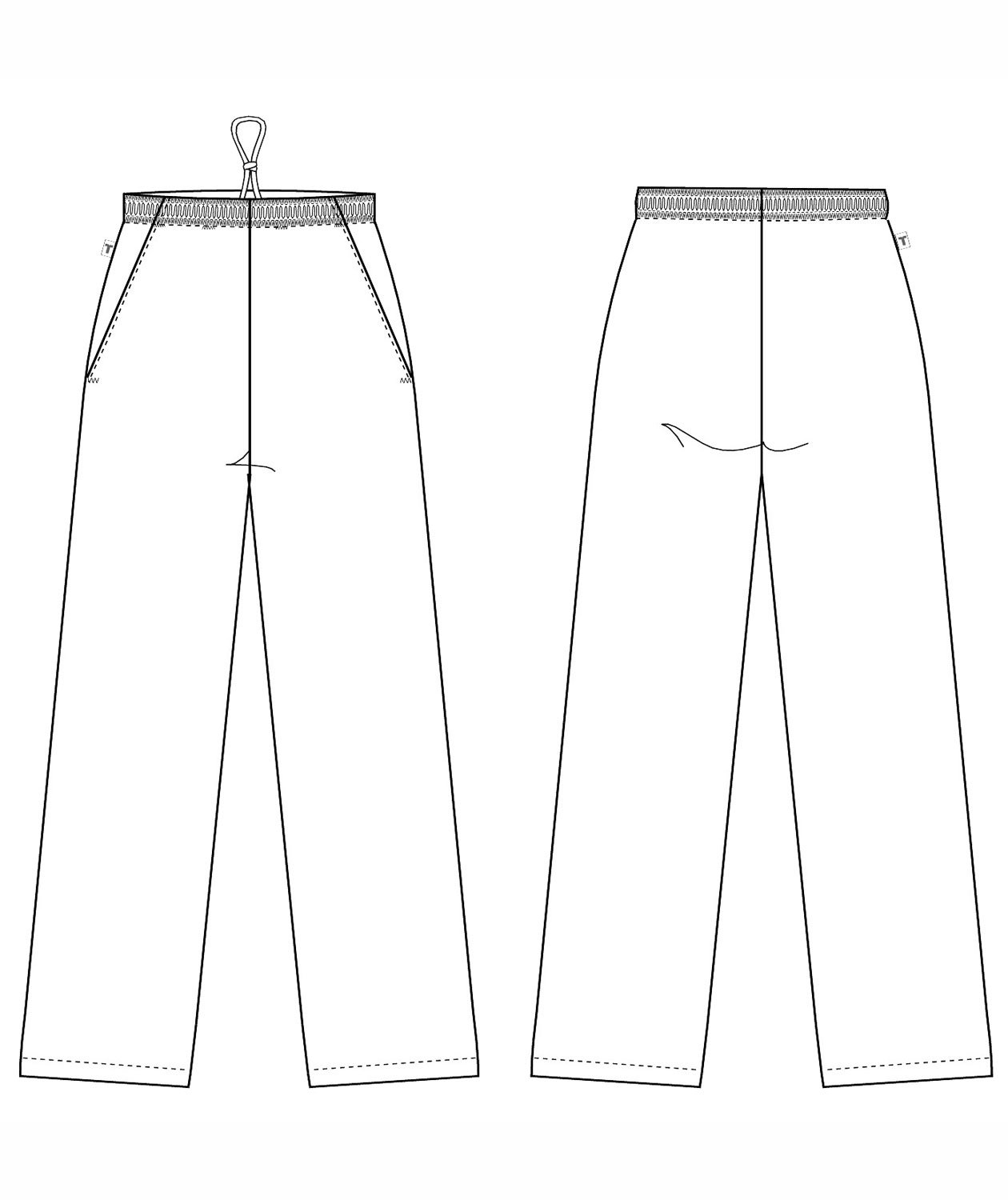 Kentaur  joggingbukser med ekstra benl&aelig;ngde, Sort