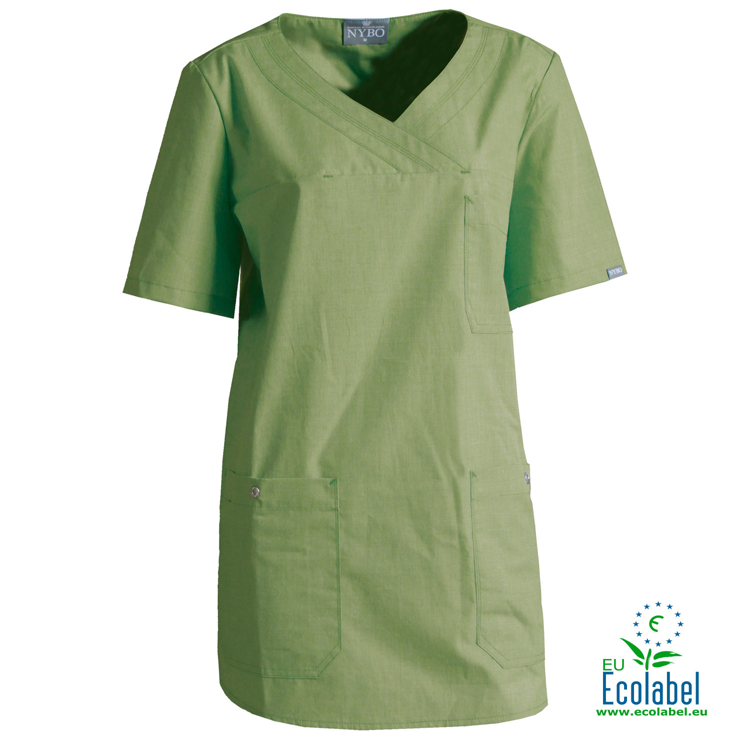 Nybo Workwear Nature dame tunika, Gr&oslash;nn, Gr&oslash;nn, swatch