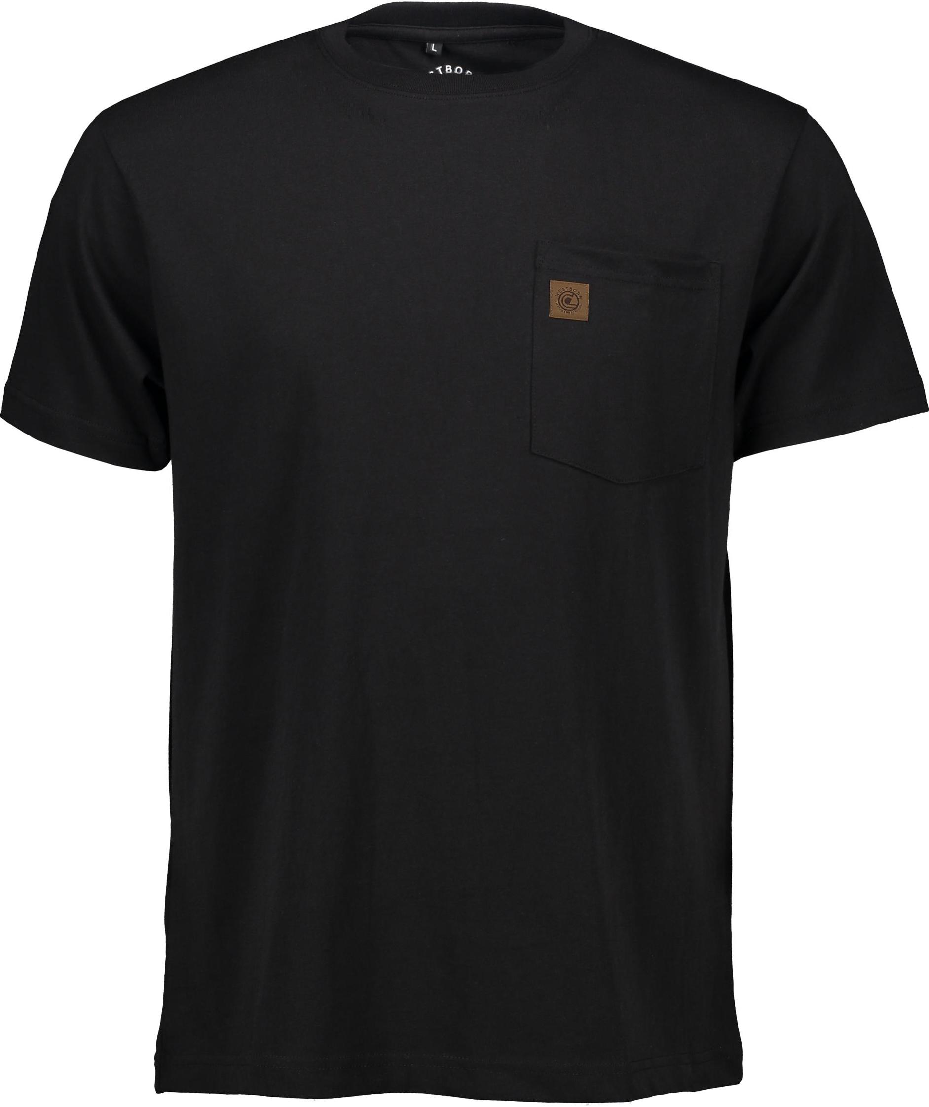Westborn T-skjorte med brystlomme, Black