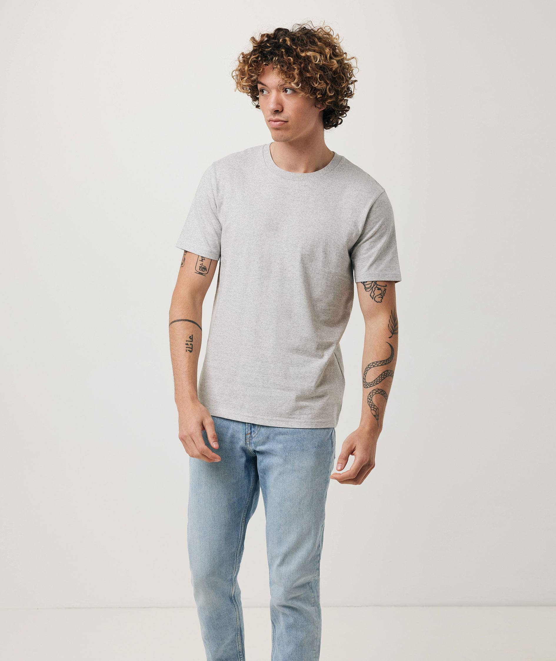 Iqoniq Brett T-Shirt, Light Heather Grey, large image number 8