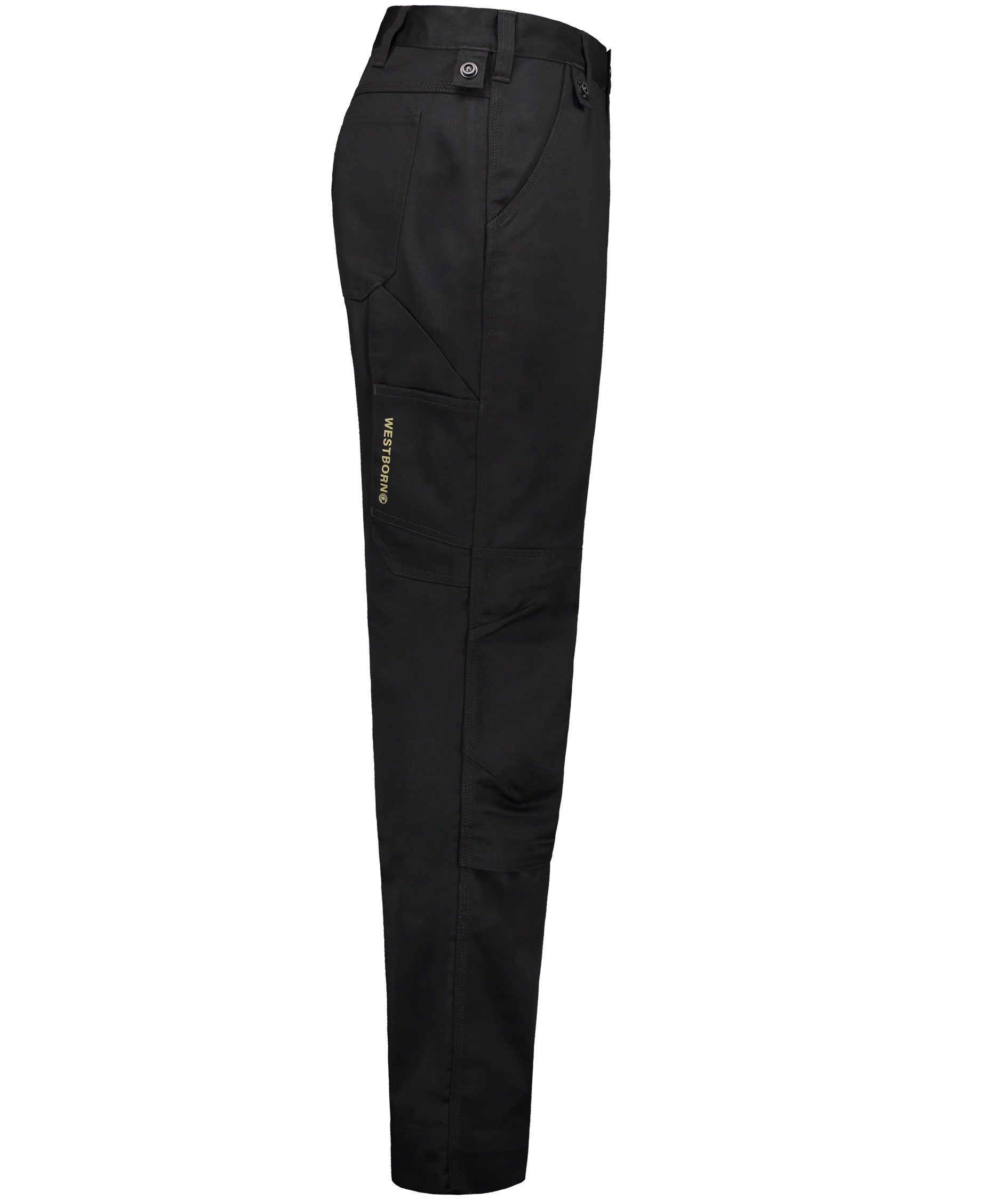 Westborn Core arbejdsbukser, Black, large image number 6