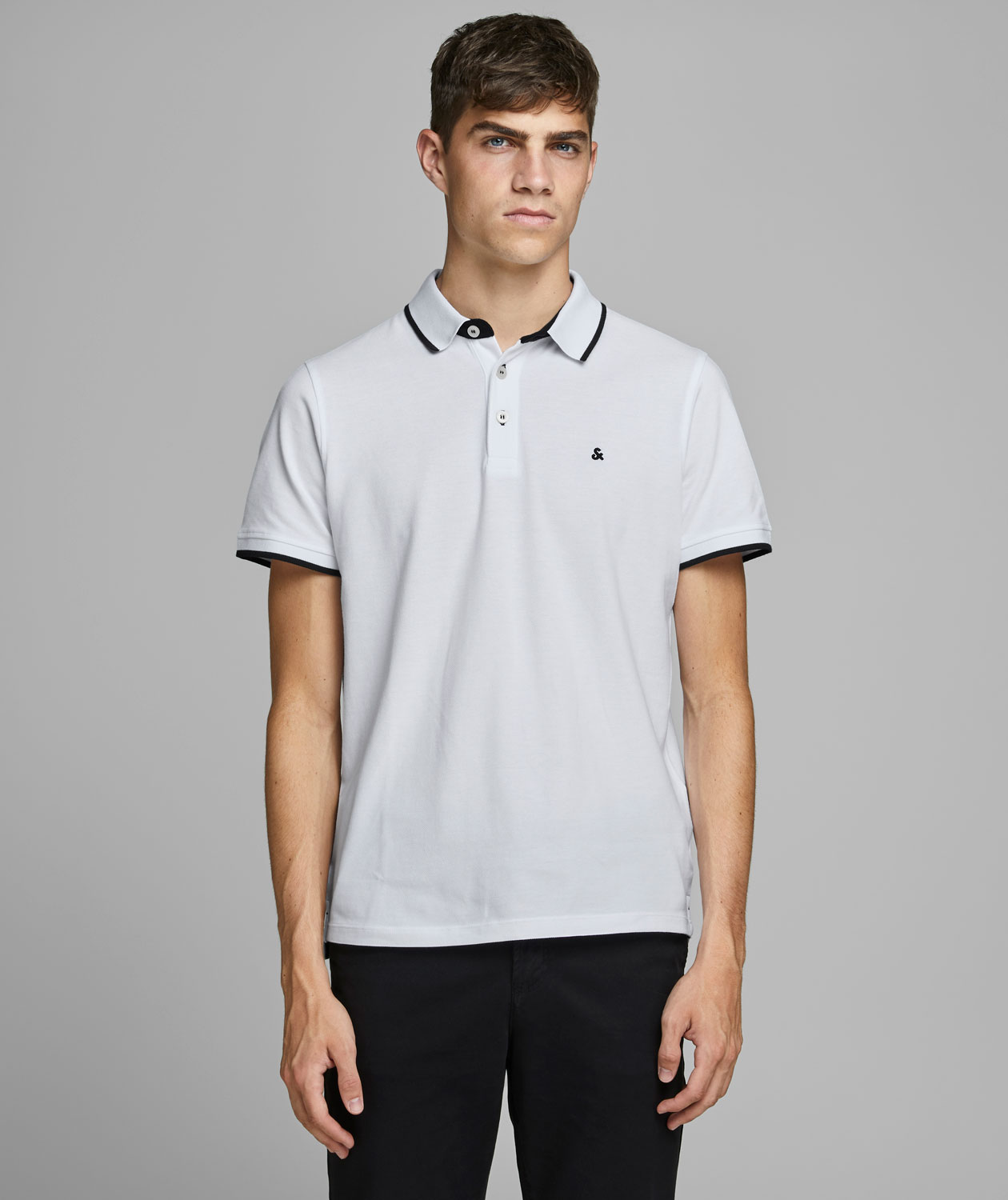 Jack & Jones JJEPAULOS polo T-skjorte, Hvit