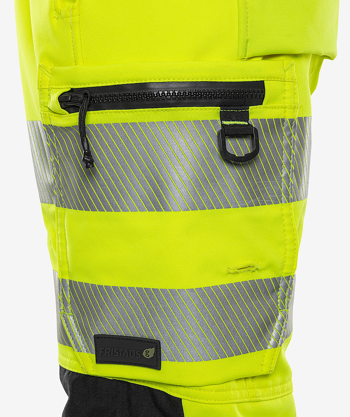 Fristads hantverkspiratbyxa 2666 GSTP, Varsel Gul/Svart, large image number 9