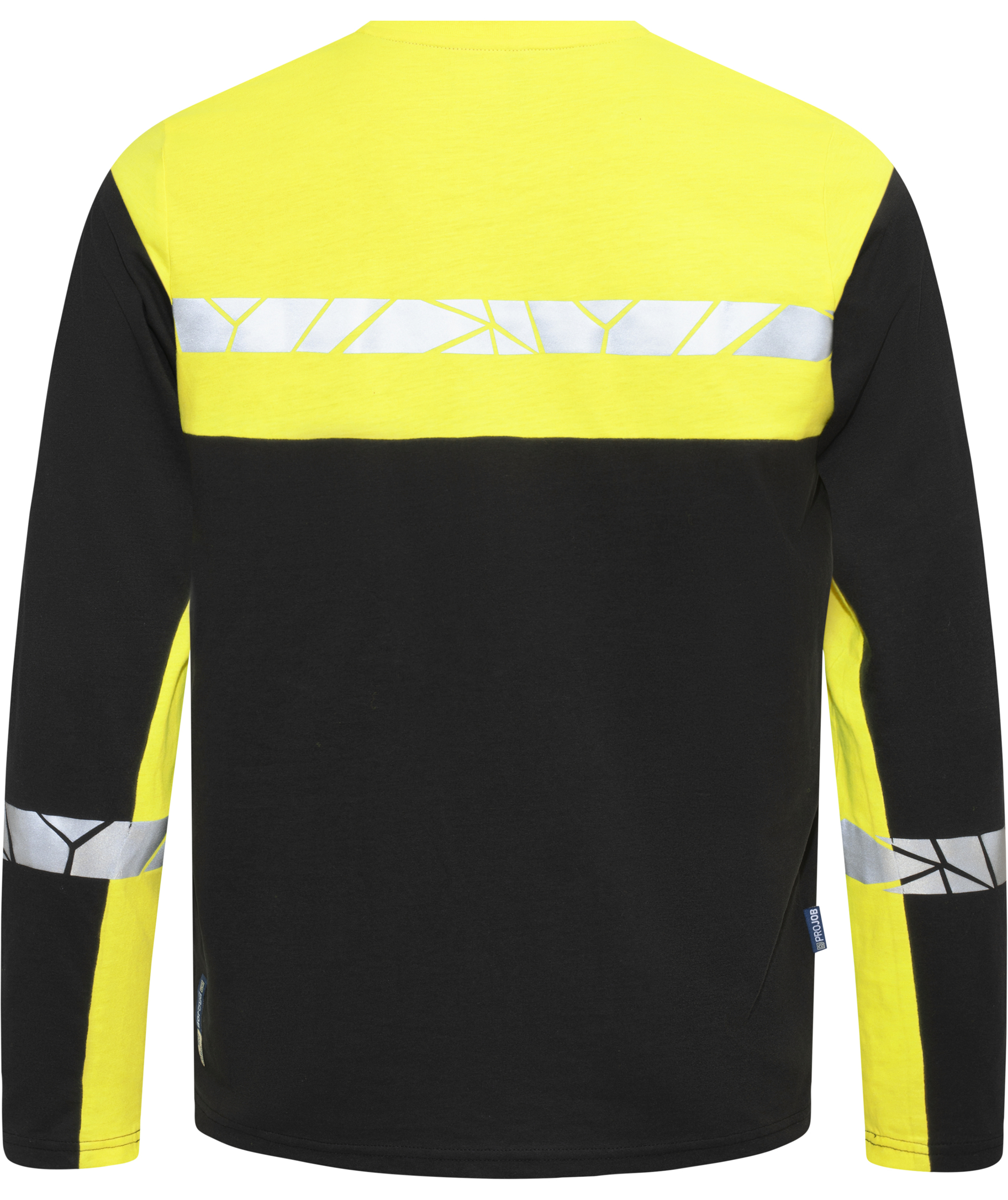 ProJob long-sleeved T-shirt 7002, Black/Yellow, large image number 2