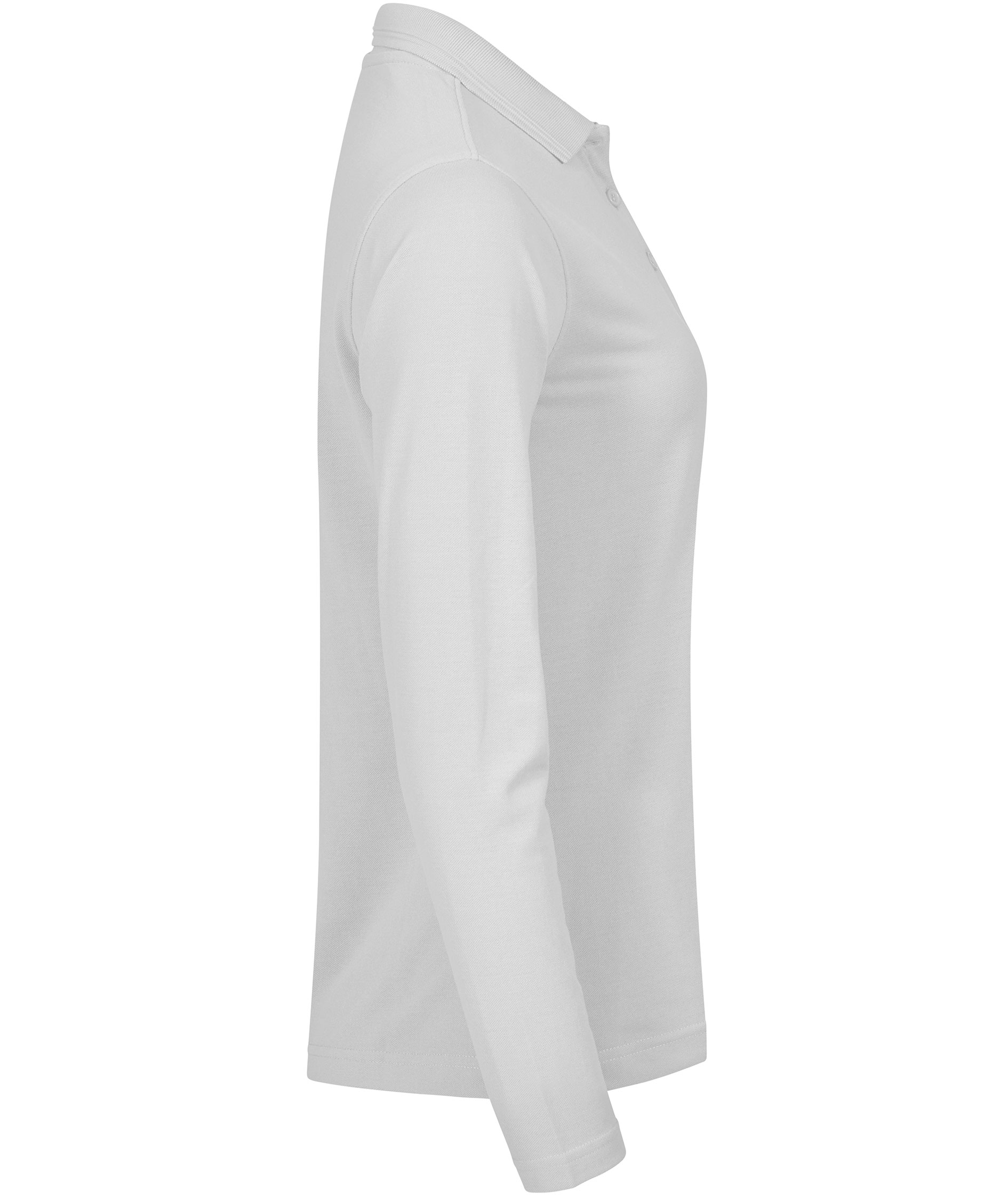 Clique Manhatten langermet dame polo T-skjorte, Hvit, large image number 2