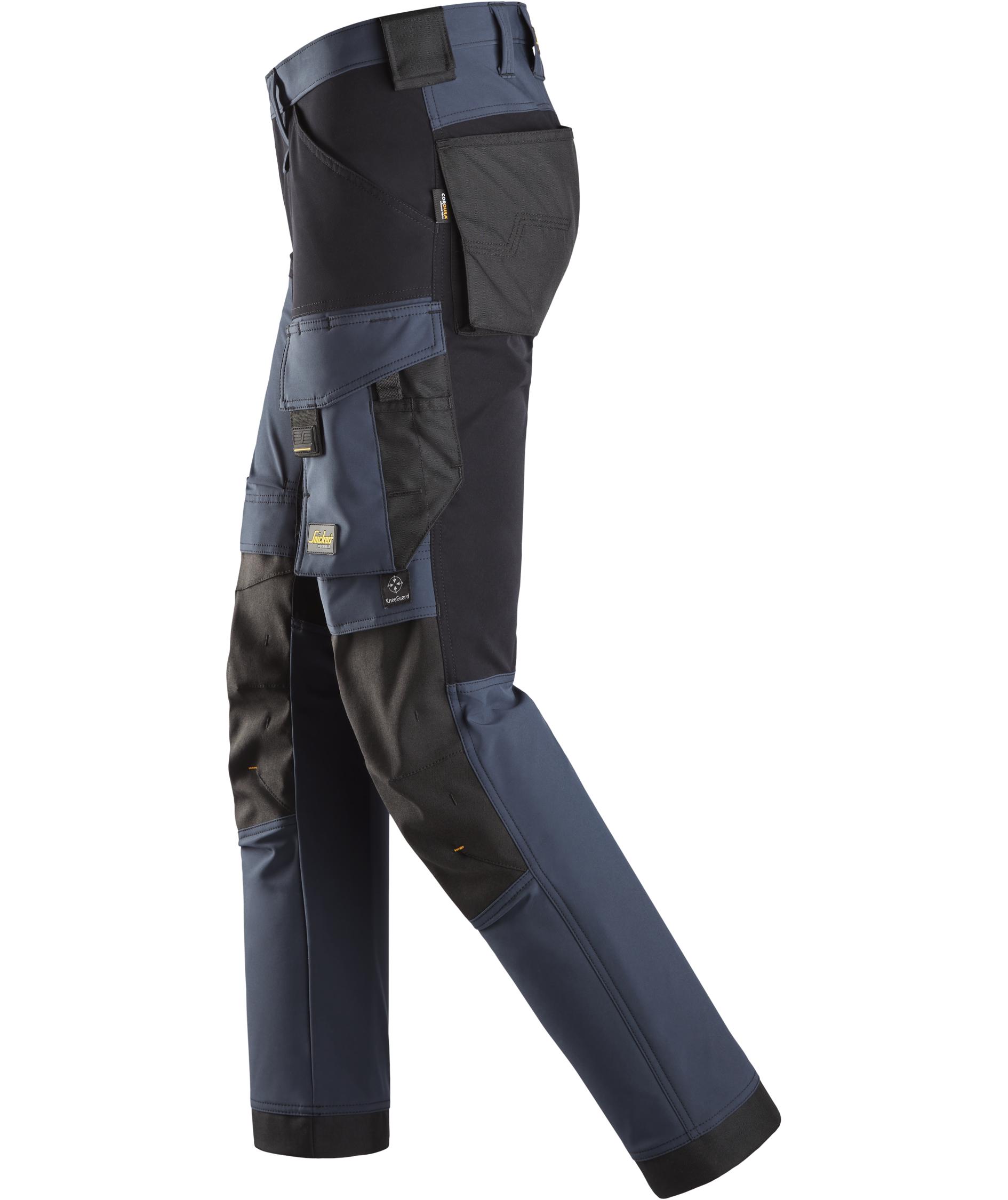 Snickers AllroundWork work trousers 6375 full stretch, Navy/black, large image number 7